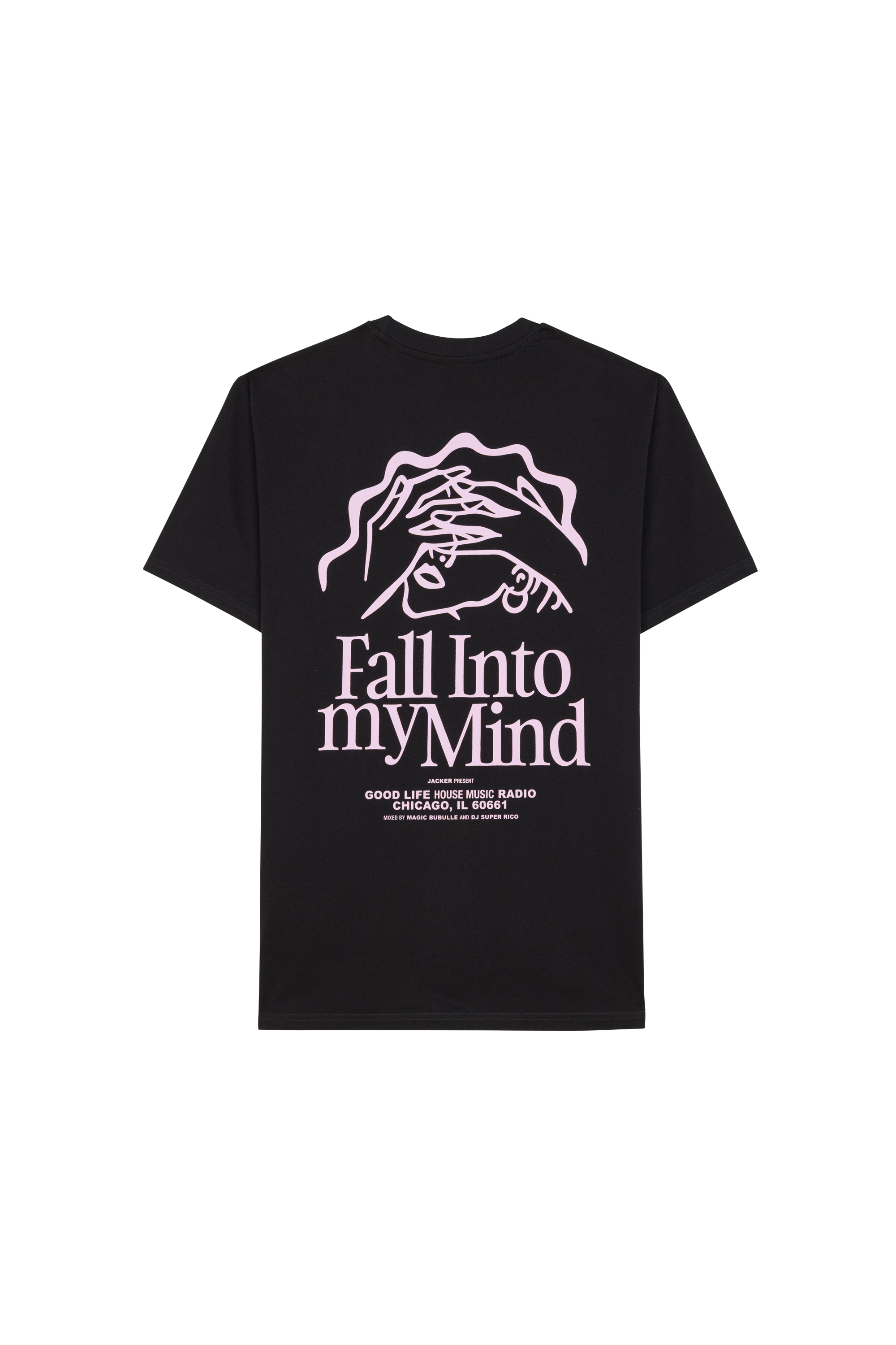 Regular-fit round-neck cotton T-shirt Black