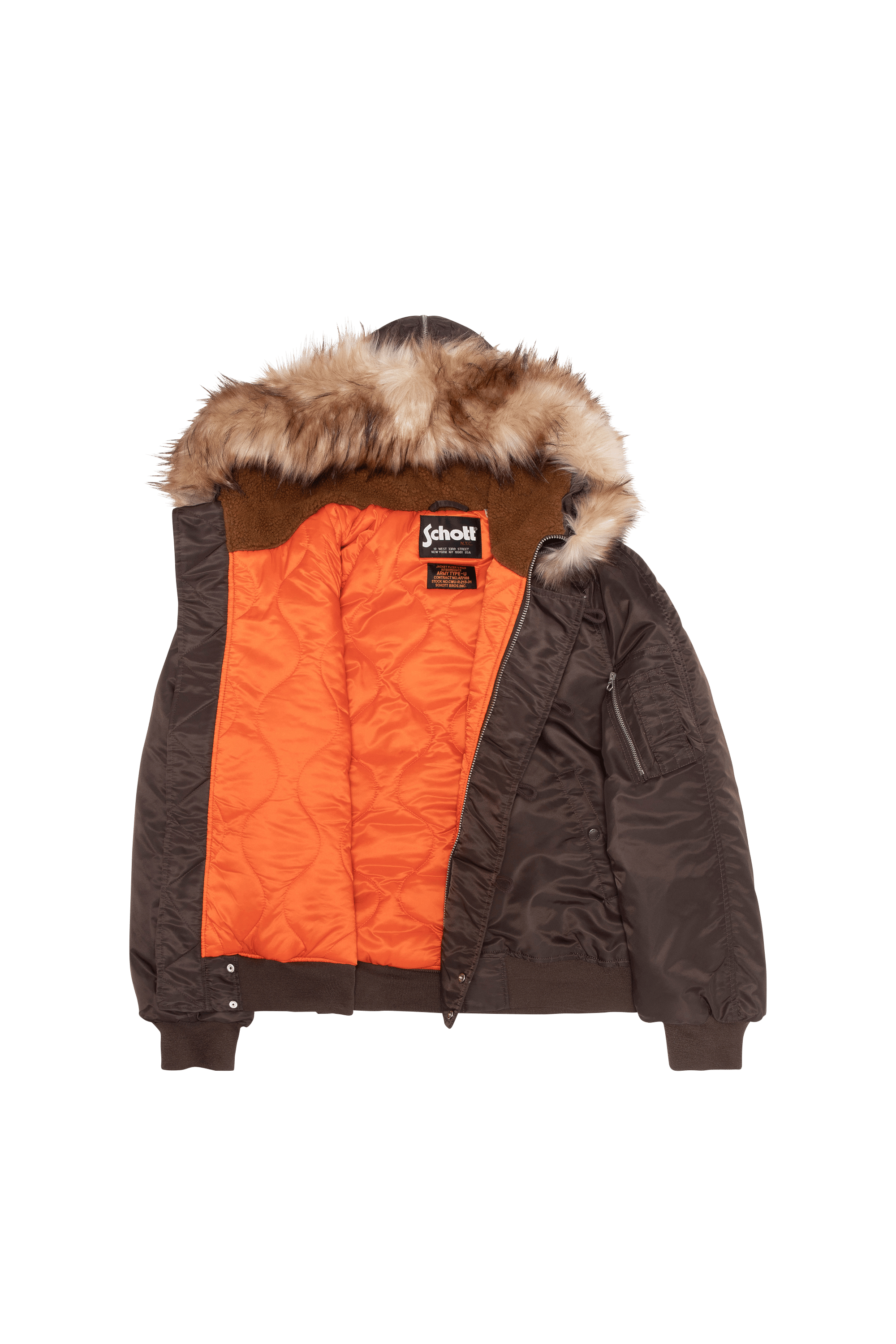 Blouson | Marron SCHOTT Homme