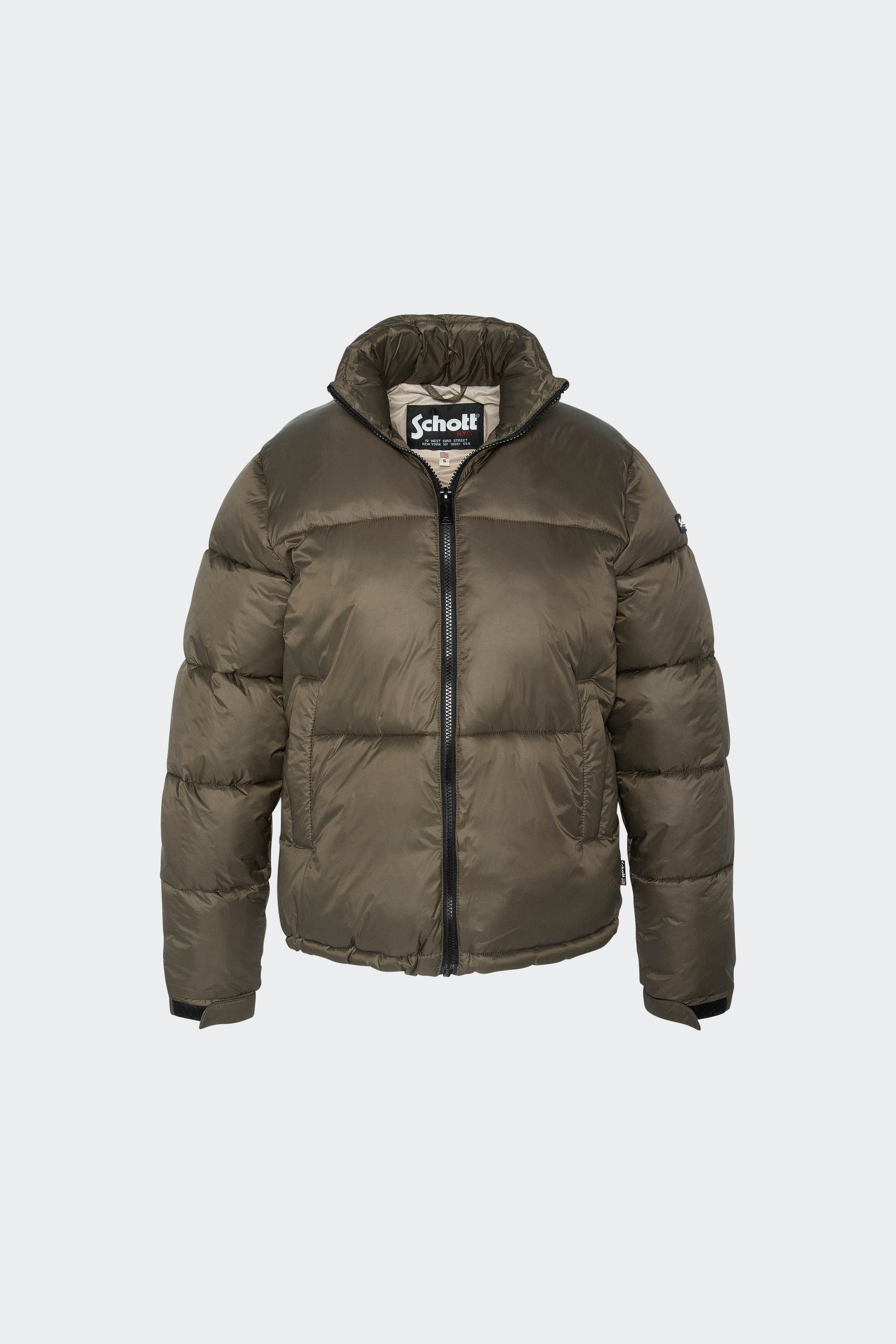 Puffer Jacket | Khaki by SCHOTT Puffer Jacket Khaki