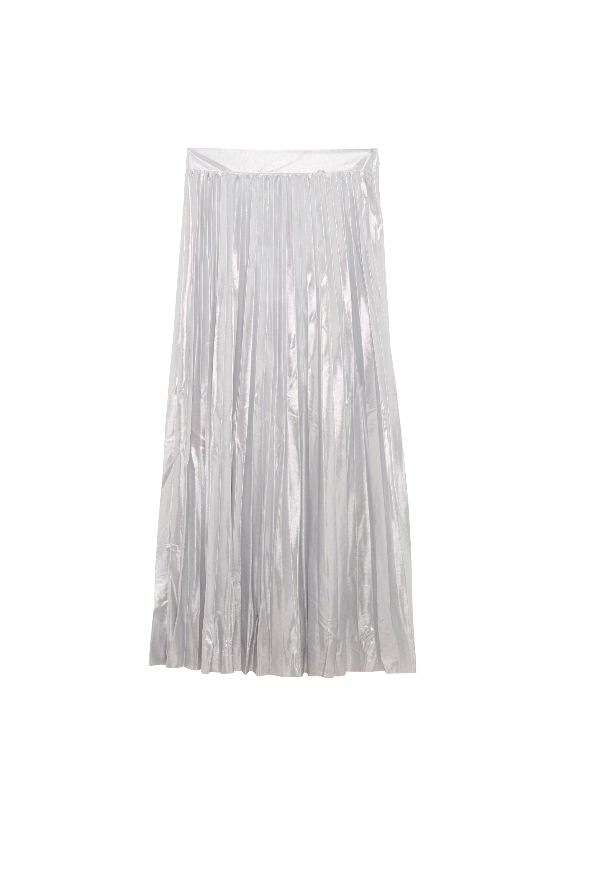 Jupe midi ONLHAILEY PLEATED SKIRT JRS Silver