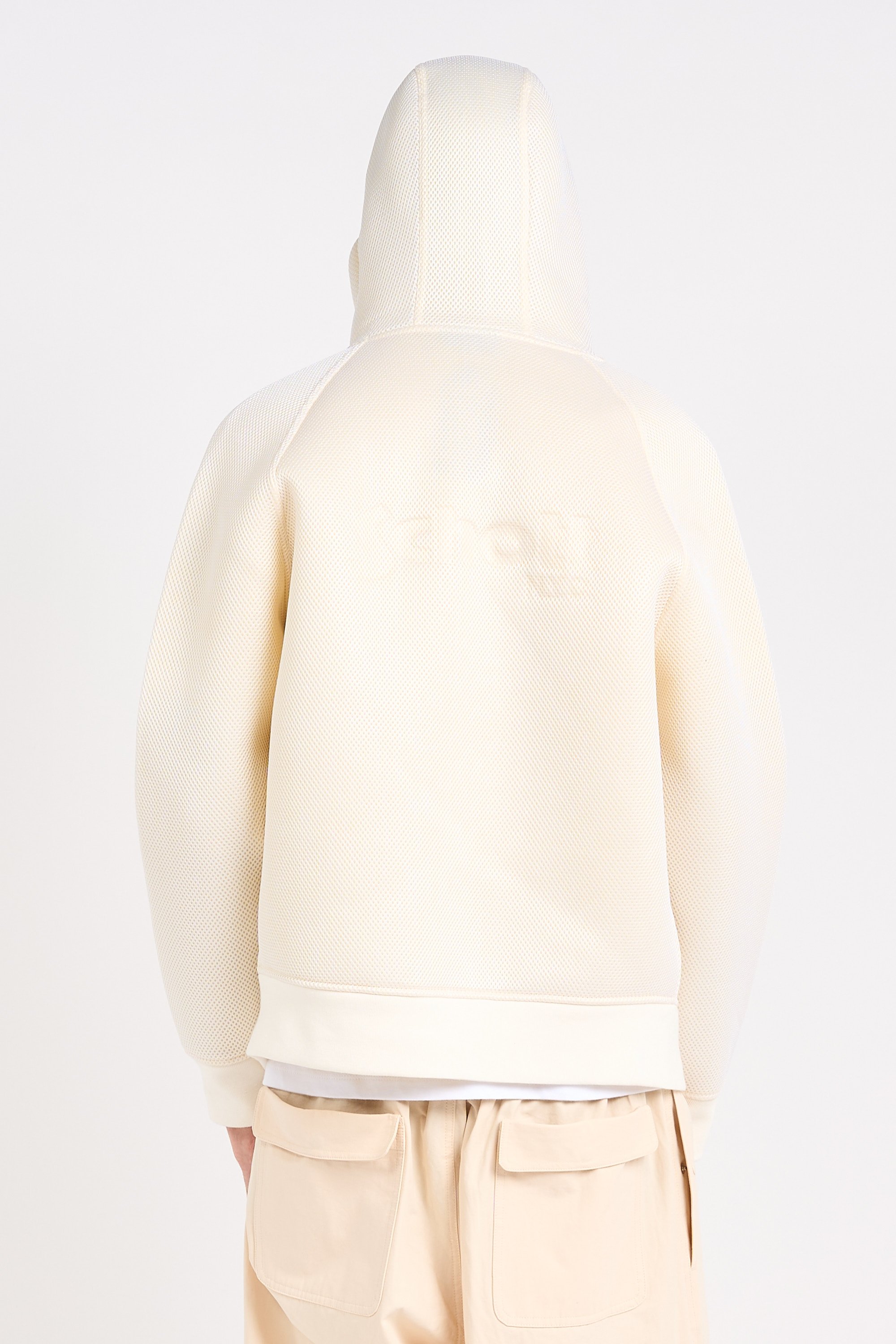 Hoodie zippé Blanc