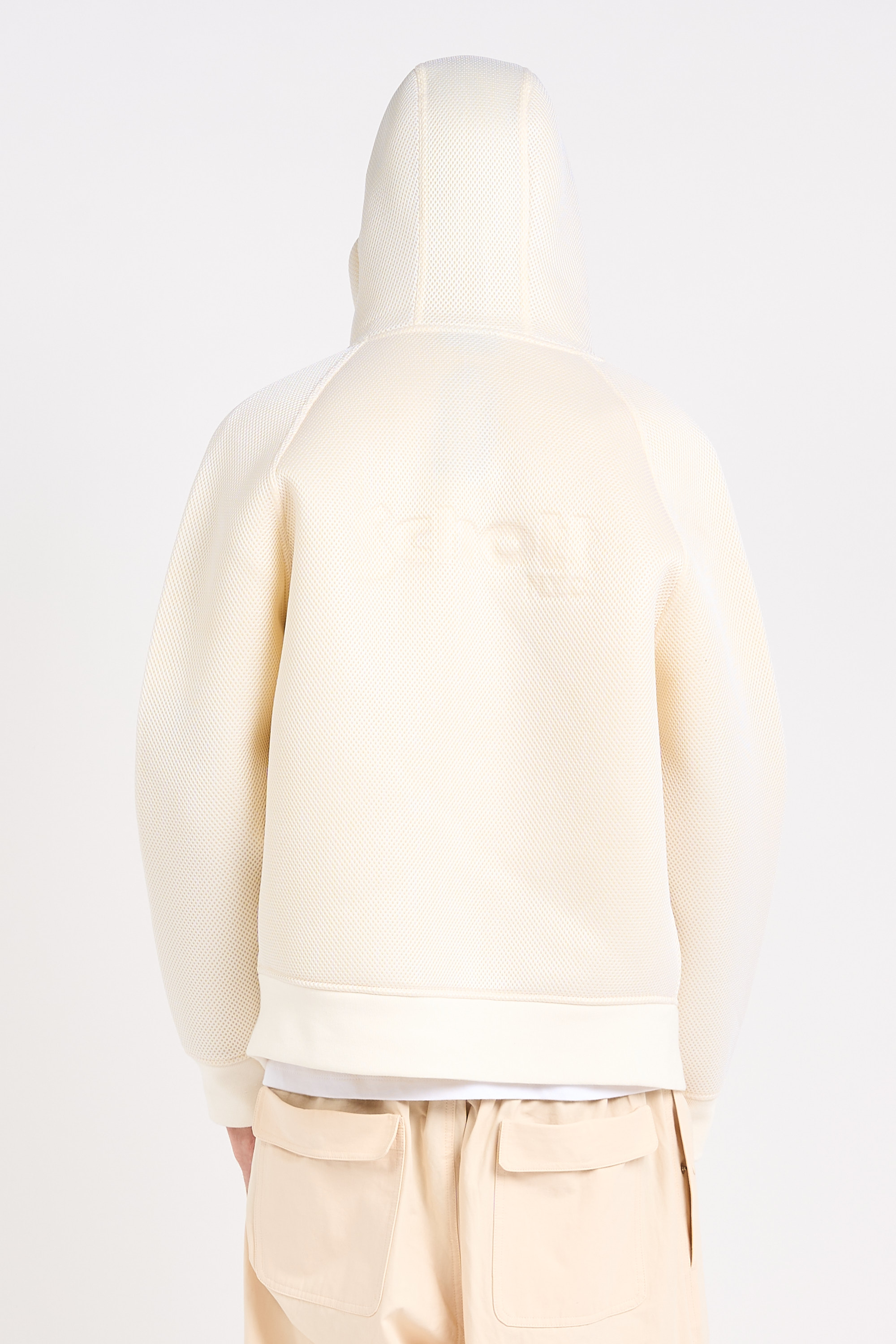 Hoodie zippé Blanc