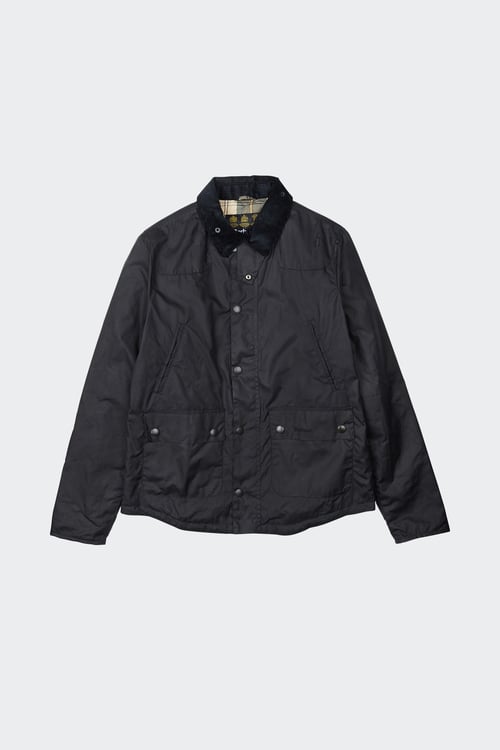 BARBOUR Blouson en coton ciré Bleu