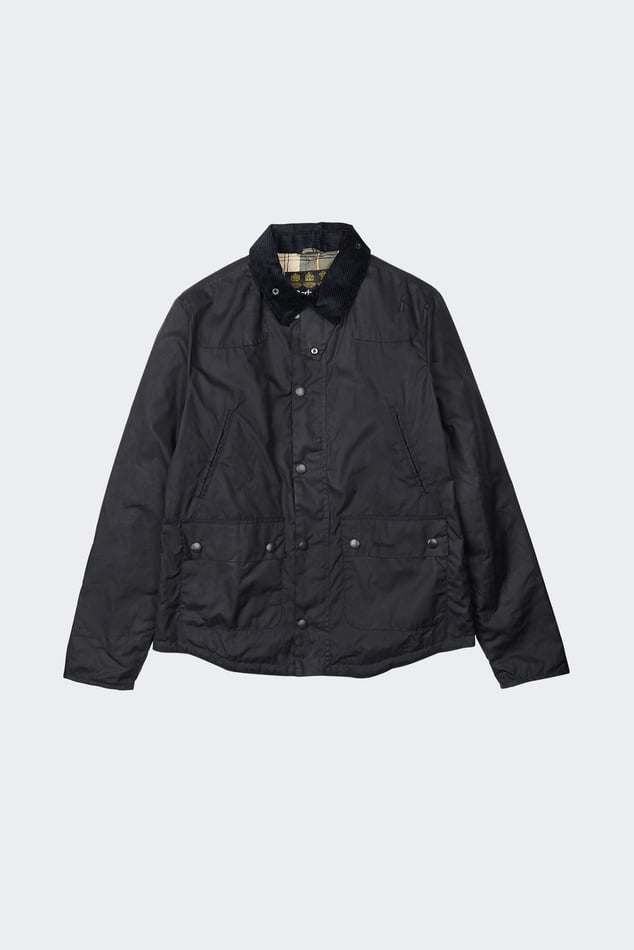 Waxed Cotton Jacket Reelin Wax Jacket Blue Barbour Man Citadium
