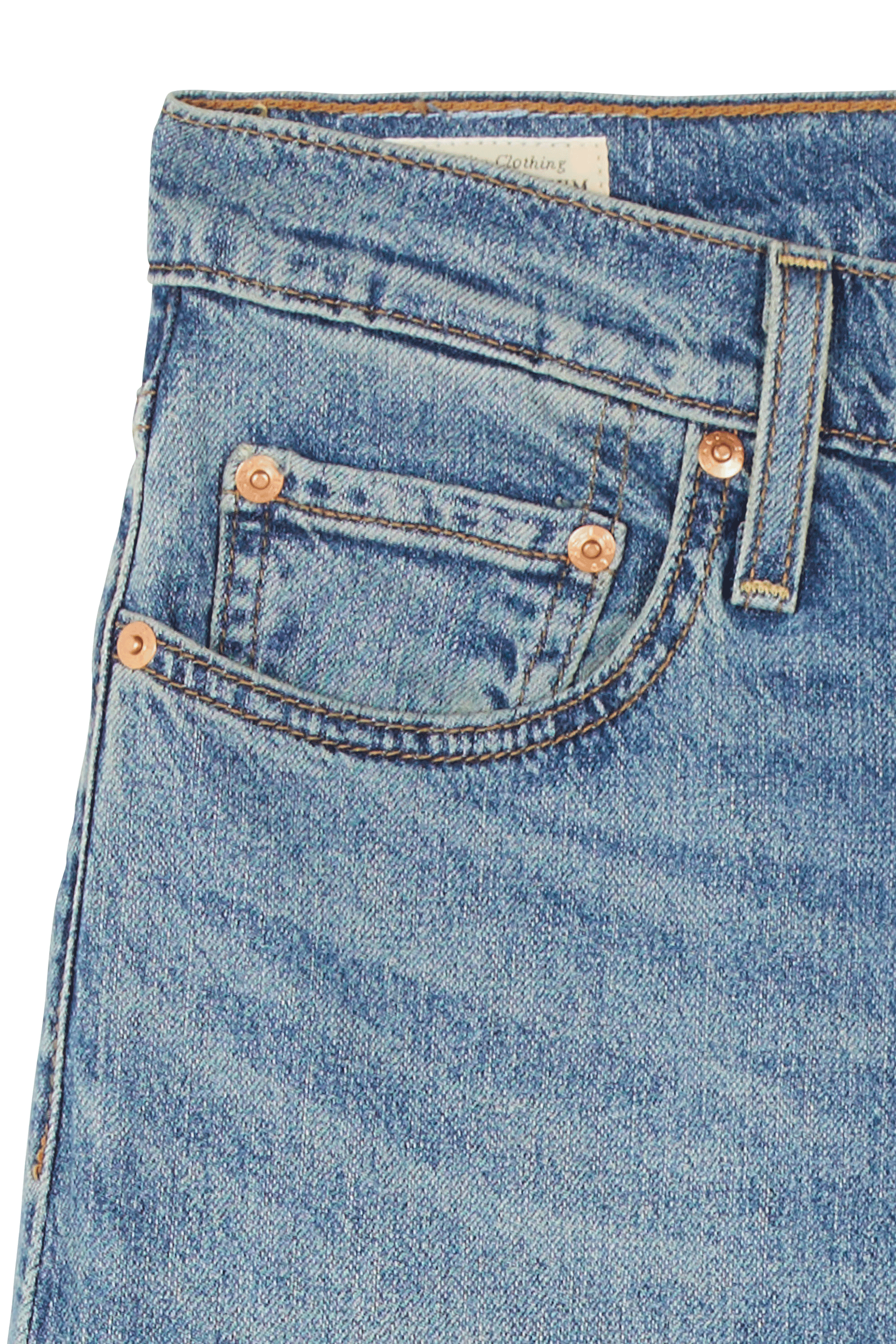 JEAN RIBCAGE STRAIGHT Bleu