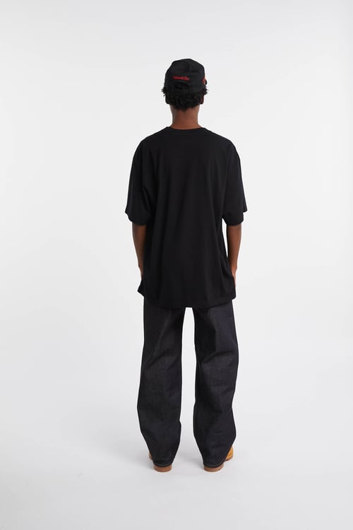 MITCHELL & NESS Regular-fit round-neck cotton T-shirt Black