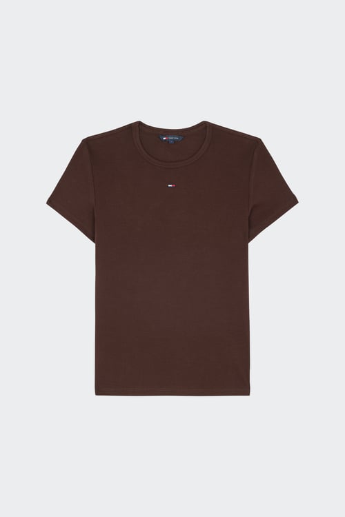 TOMMY JEANS T-shirt Brown