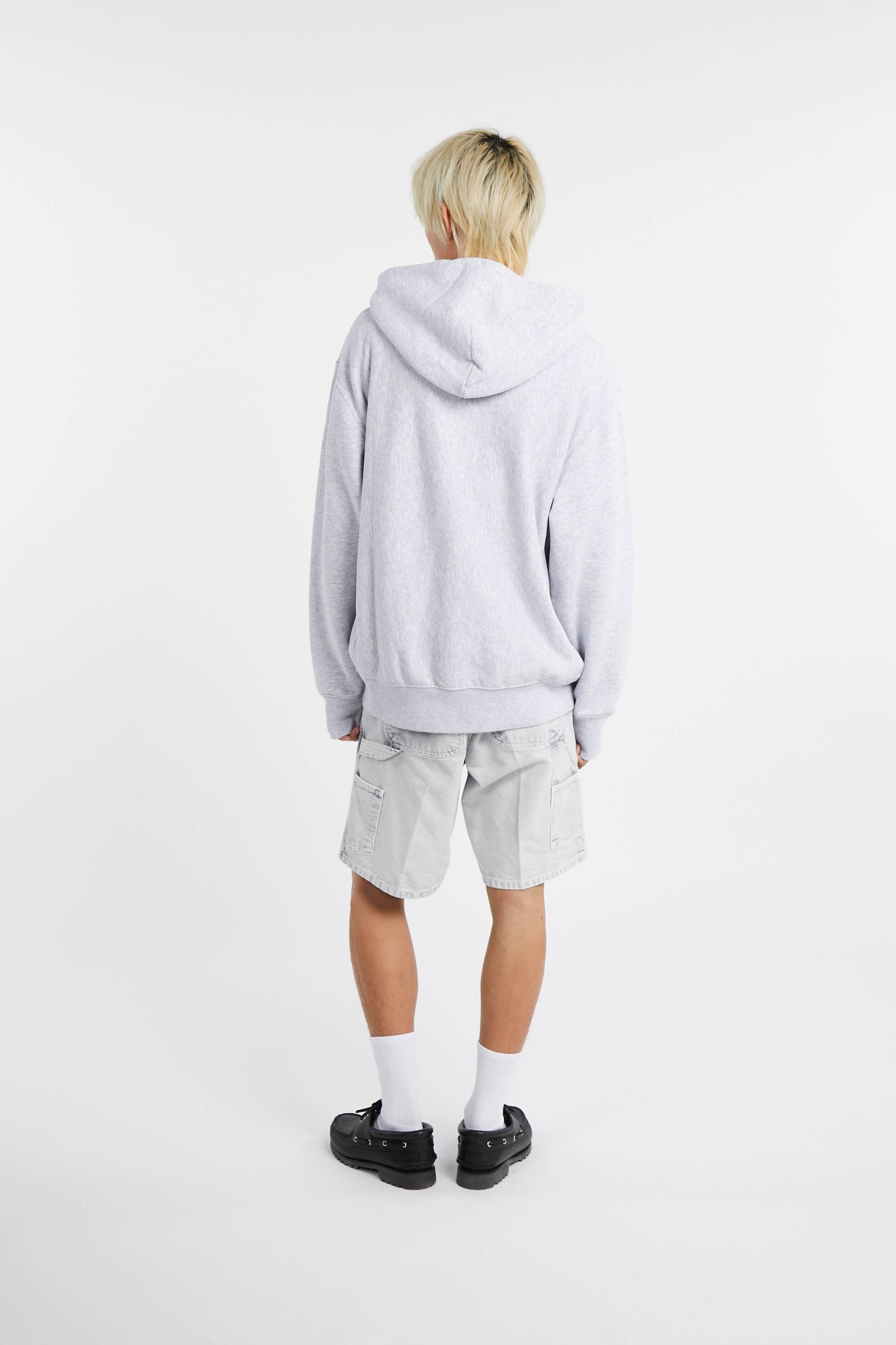 Zippered hoodie Grey