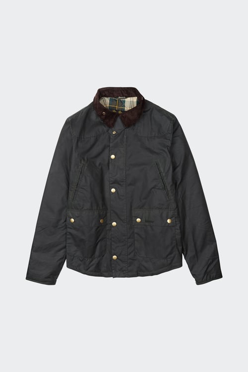 BARBOUR Blouson en coton ciré Vert