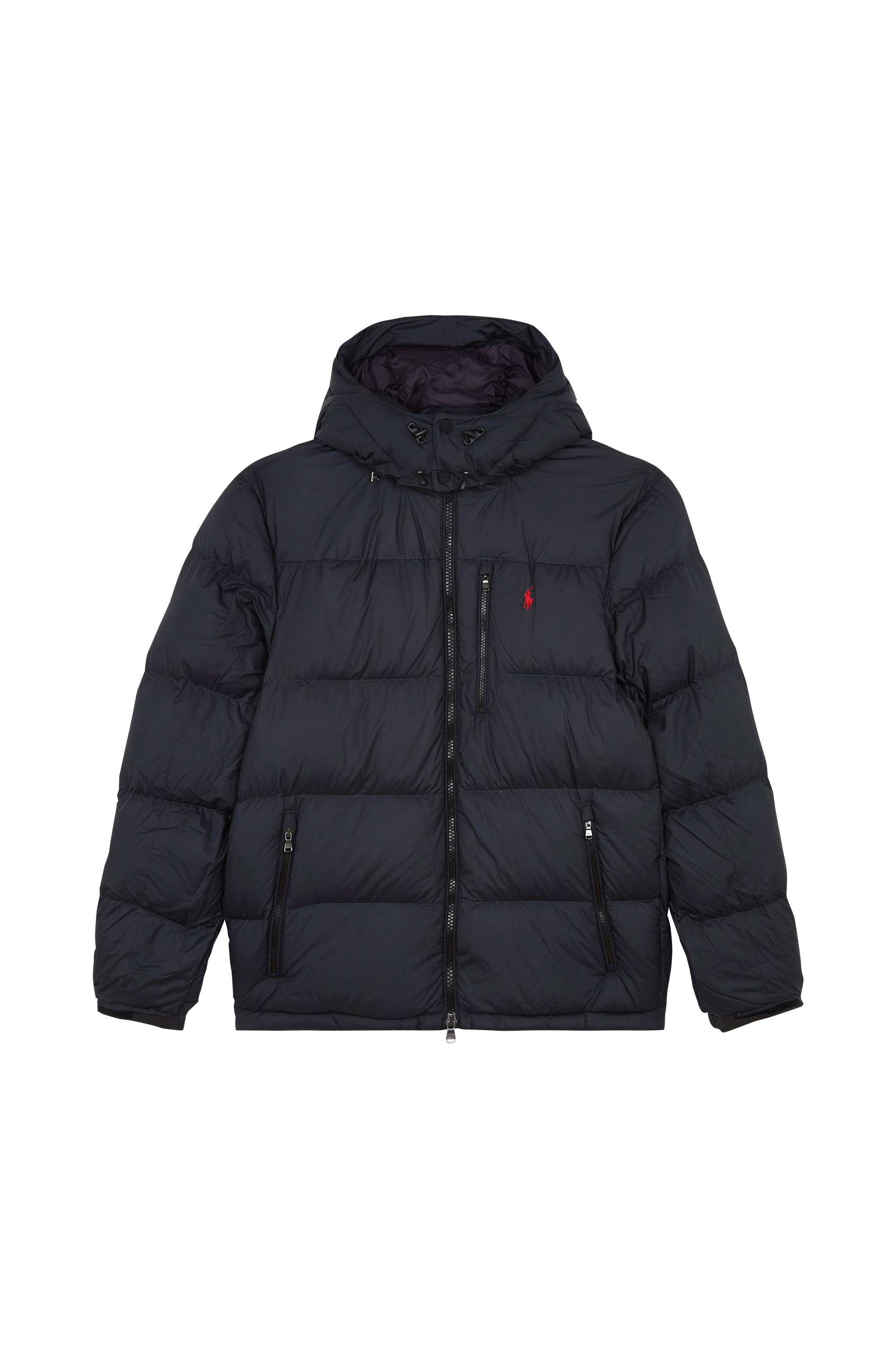 Lightweight quilted padded jacket with high neck Black