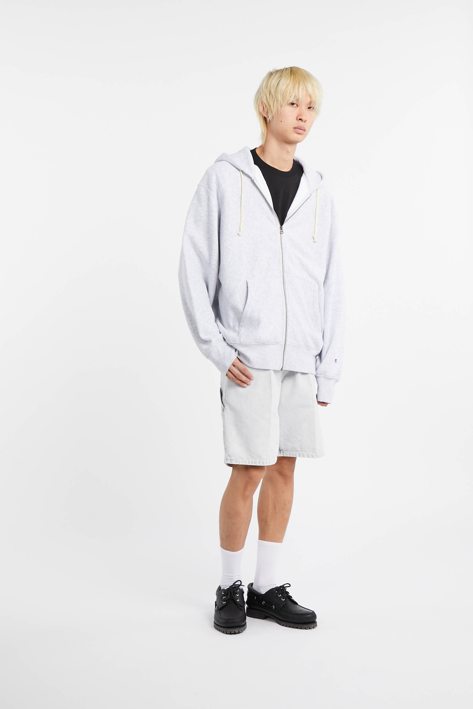 Hoodie zippé Gris