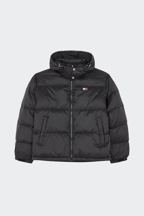 TOMMY JEANS Lightweight quilted padded jacket with high neck Black