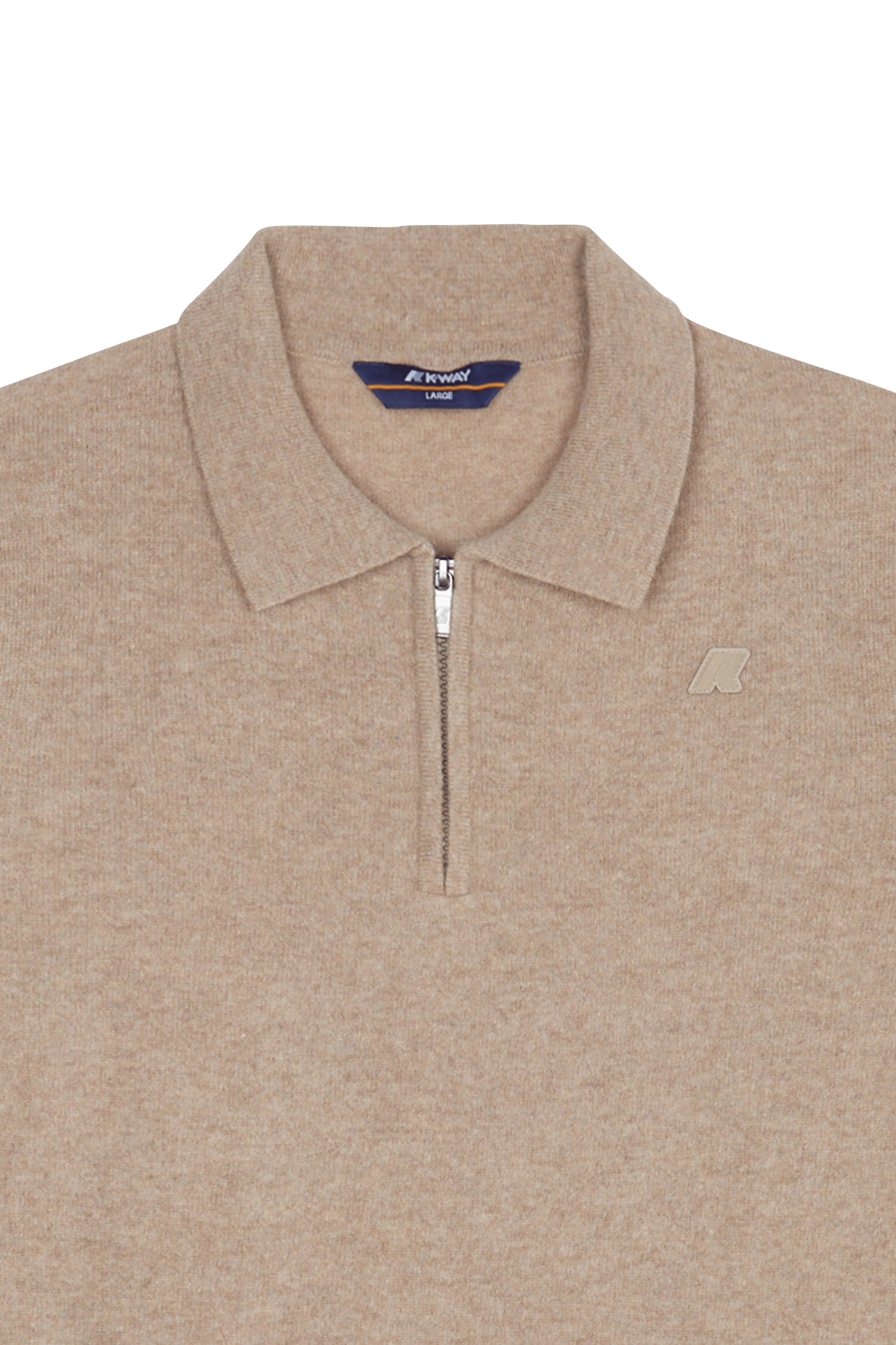 Straight wool sweater | Beige K-WAY Men