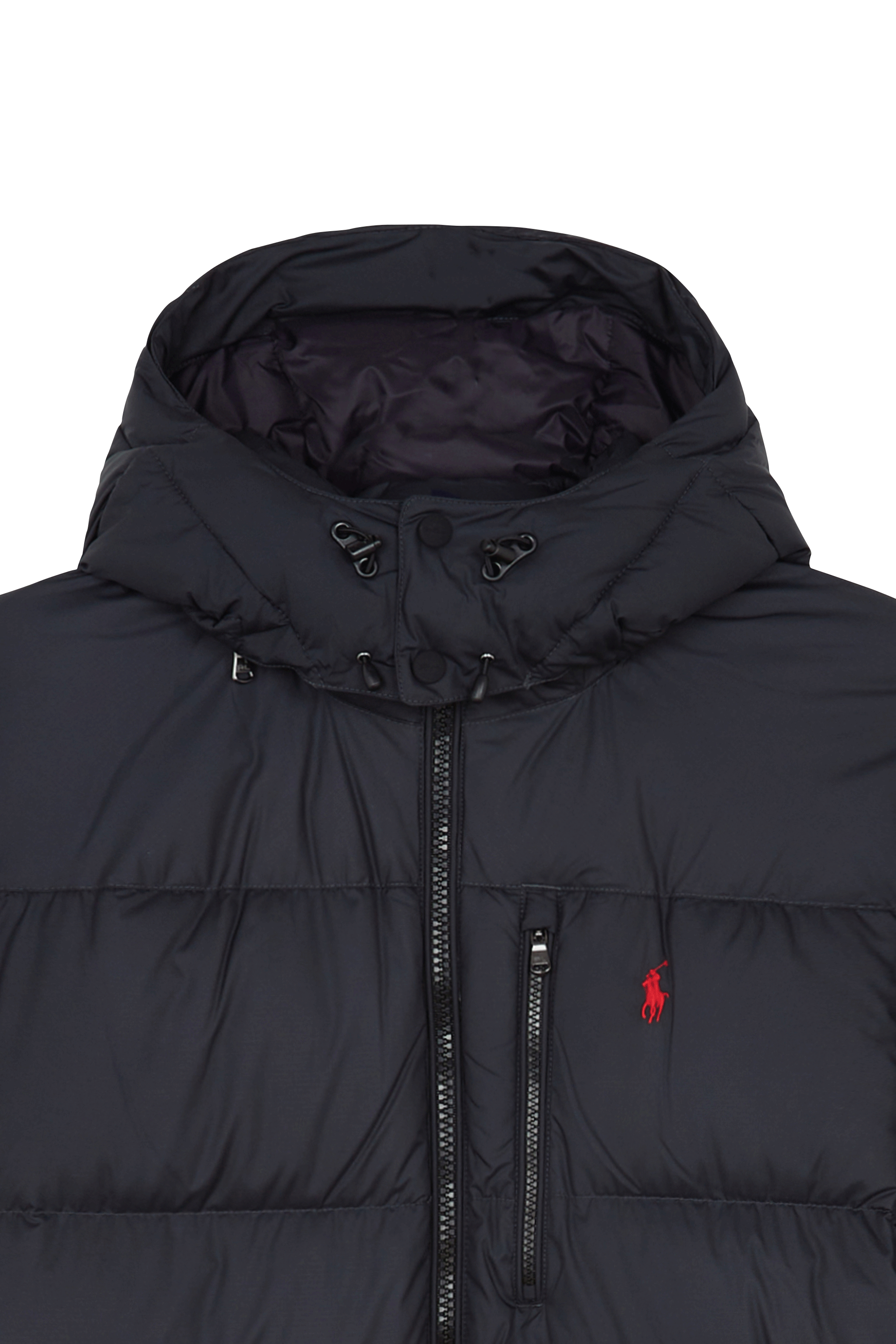 Lightweight quilted padded jacket with high neck Black