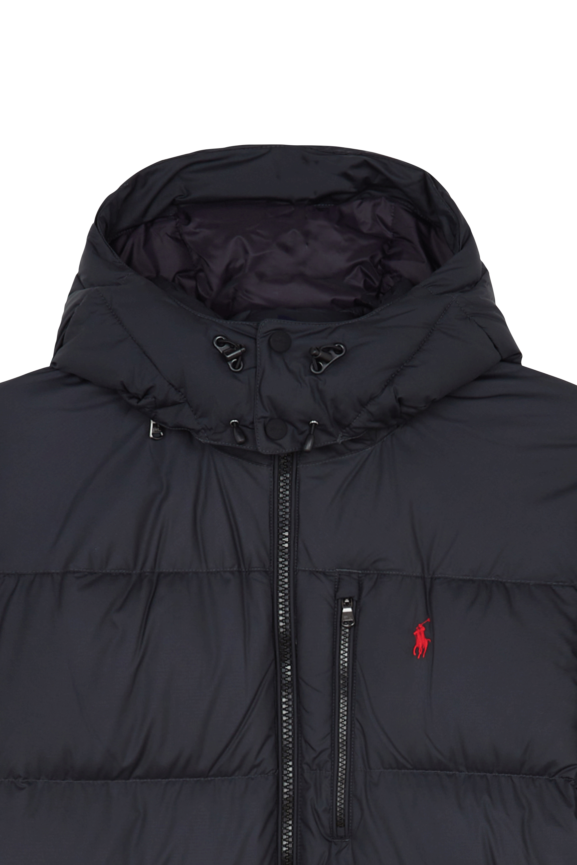 Lightweight quilted padded jacket with high neck Black