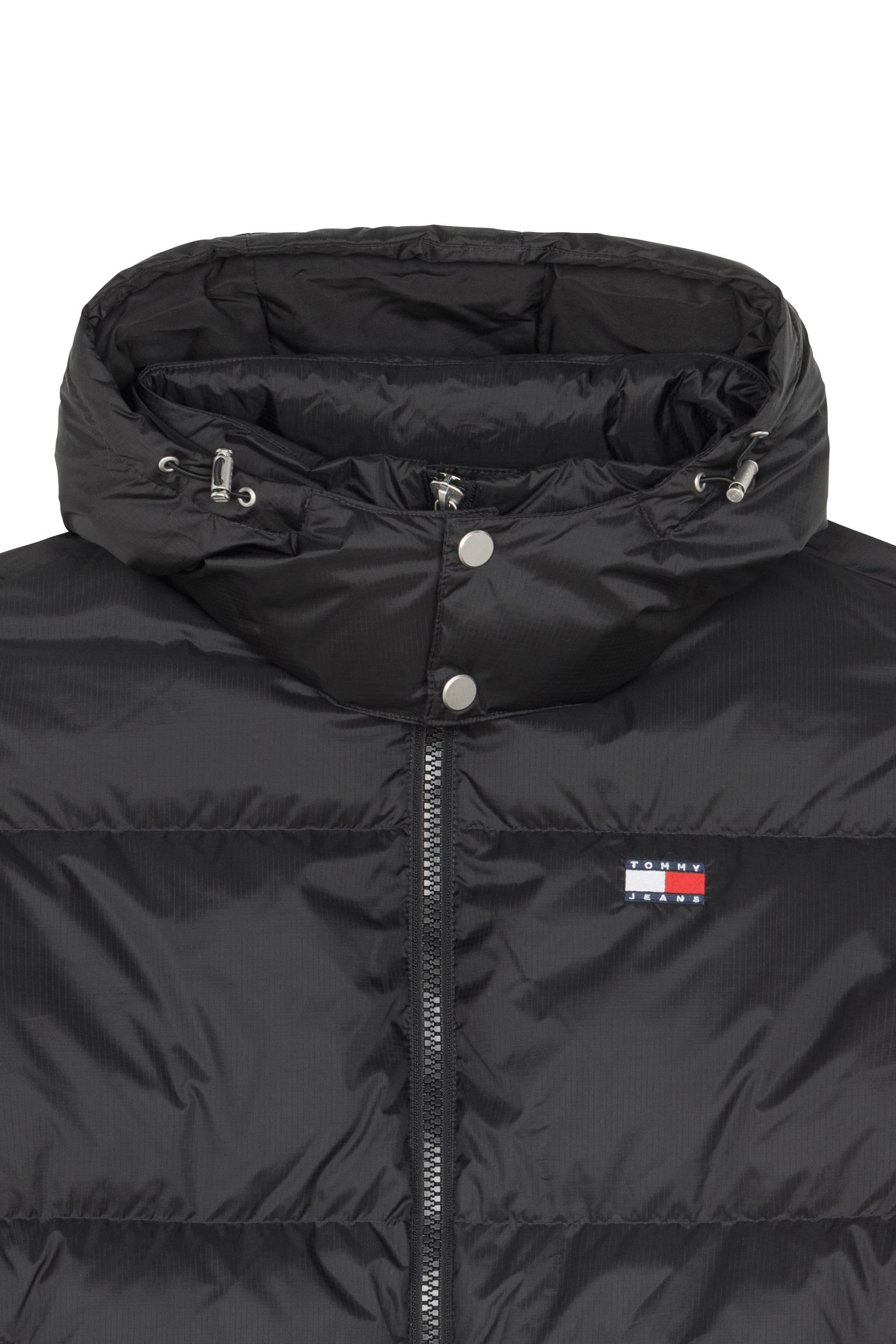 Lightweight quilted padded jacket with high neck Black