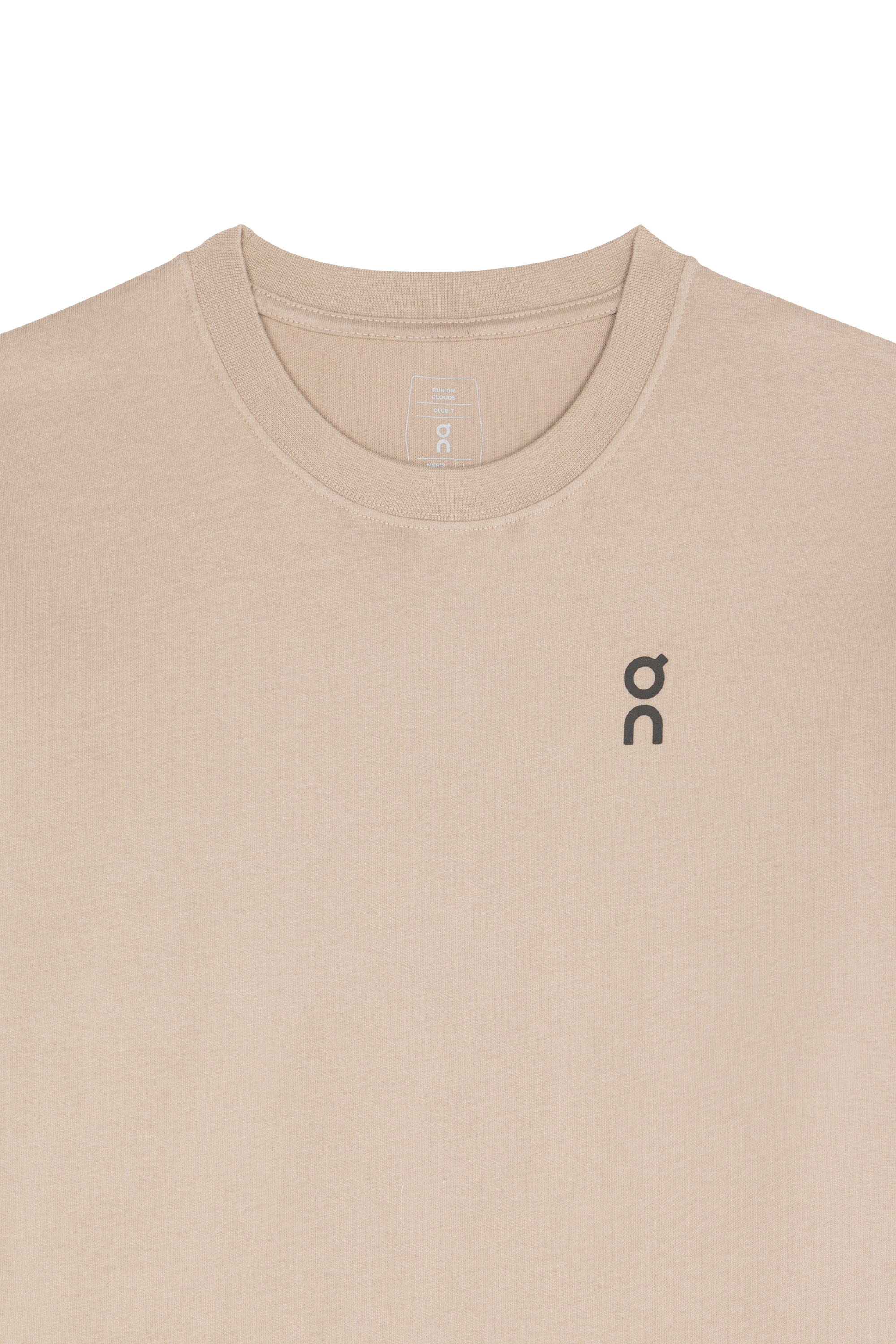 Regular-fit round-neck cotton T-shirt Brown