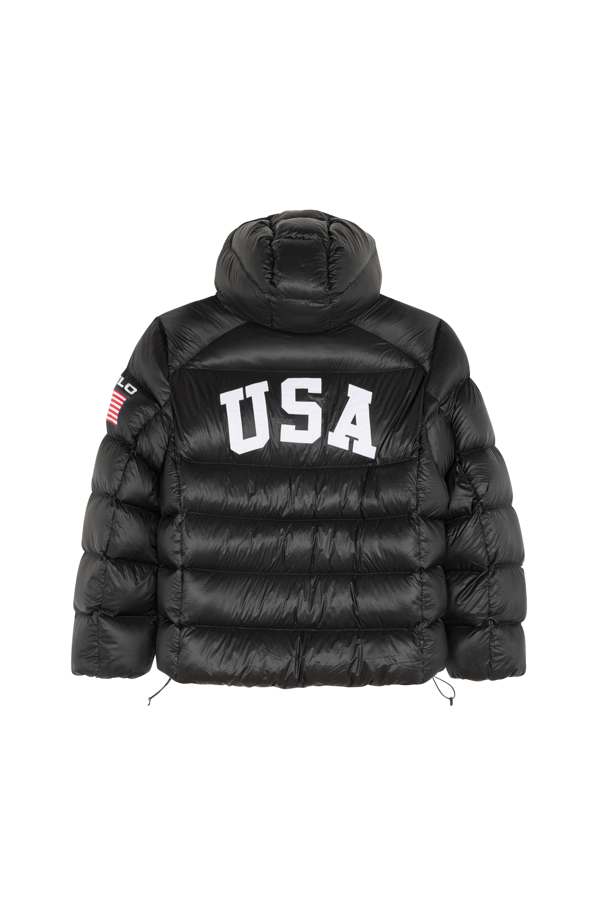 Lightweight quilted padded jacket with high neck Black