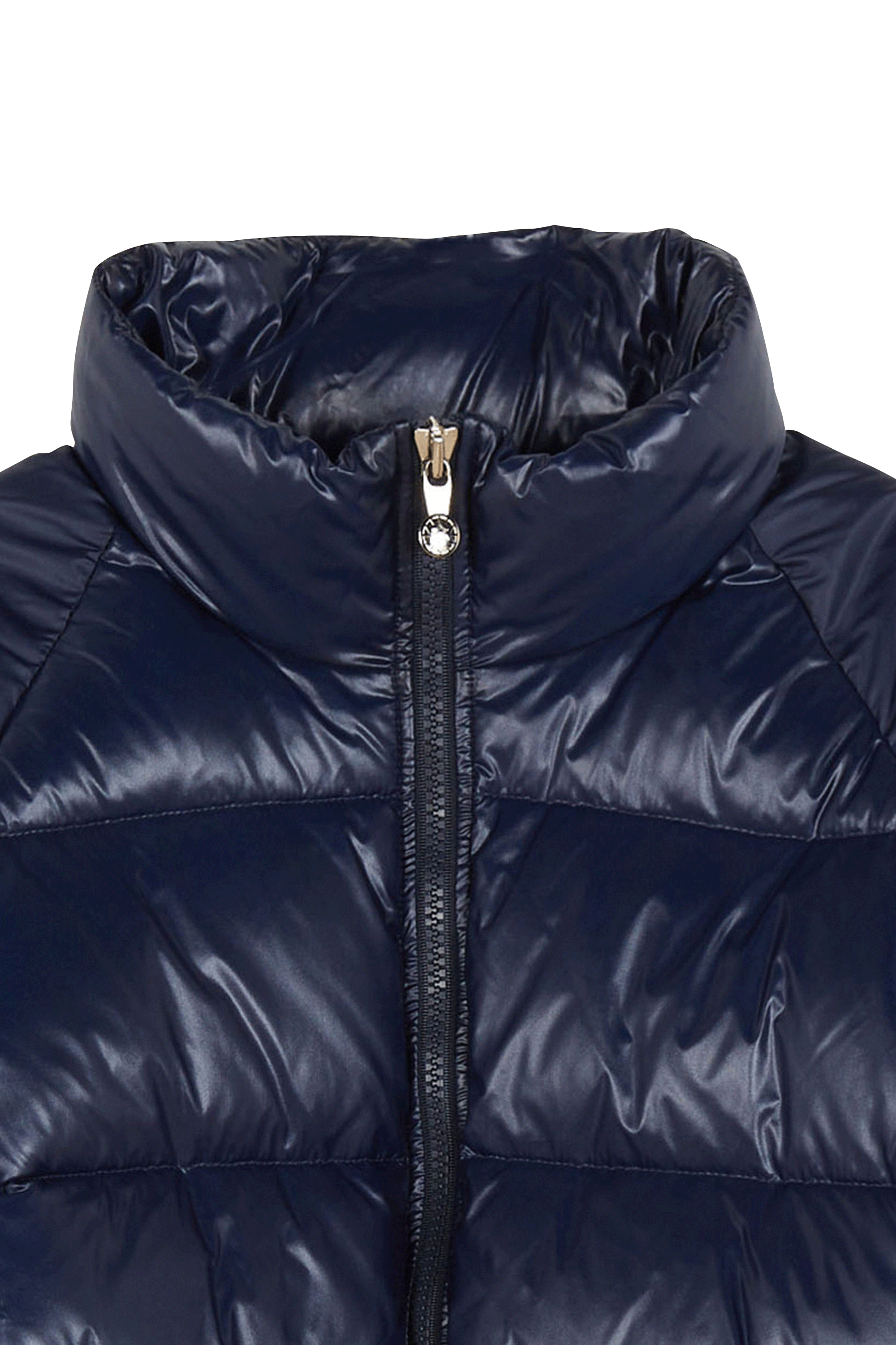 Lightweight quilted padded jacket with high neck | Blue PYRENEX Women
