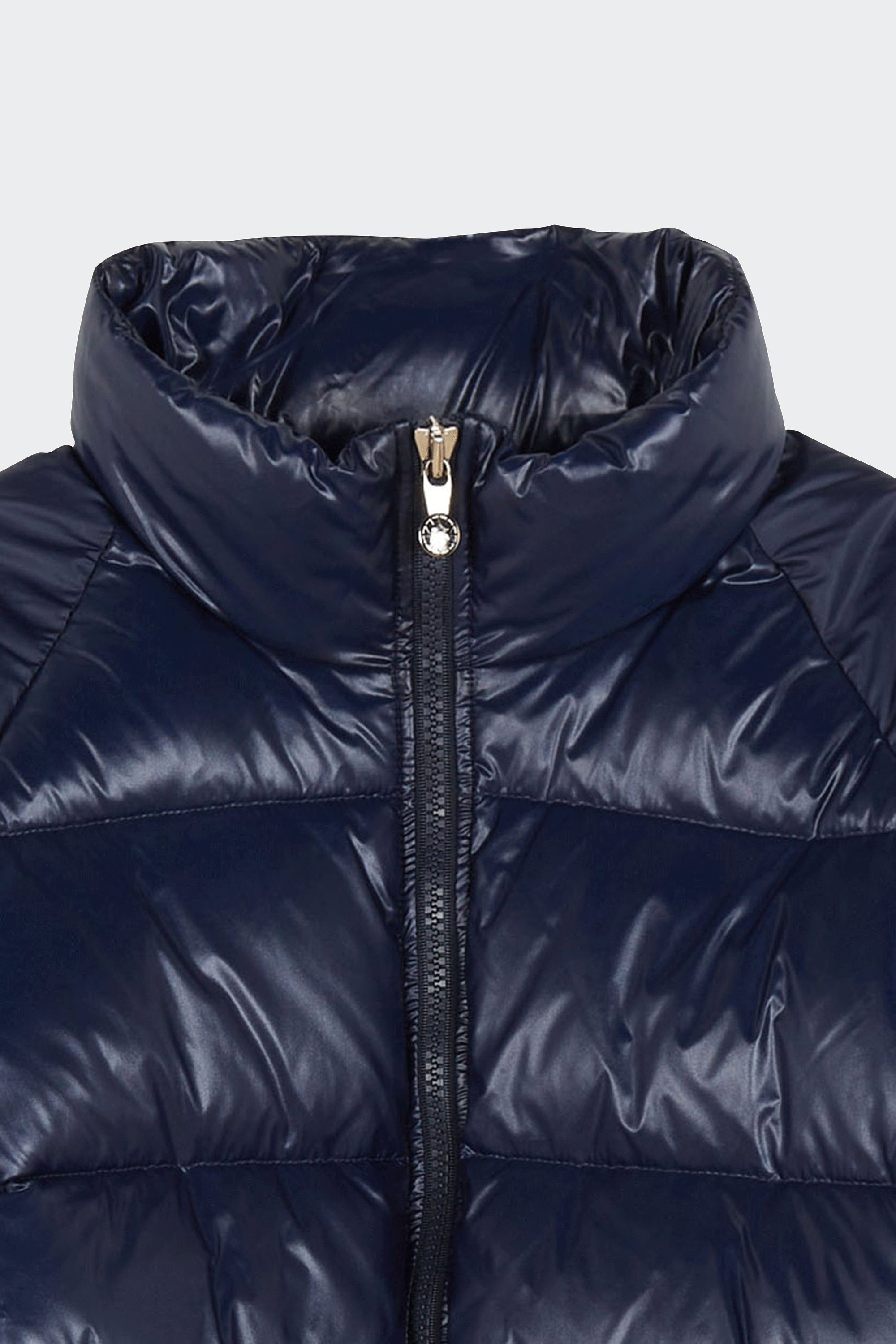 Lightweight quilted padded jacket with high neck | Blue by PYRENEX Lightweight quilted padded jacket with high neck Blue