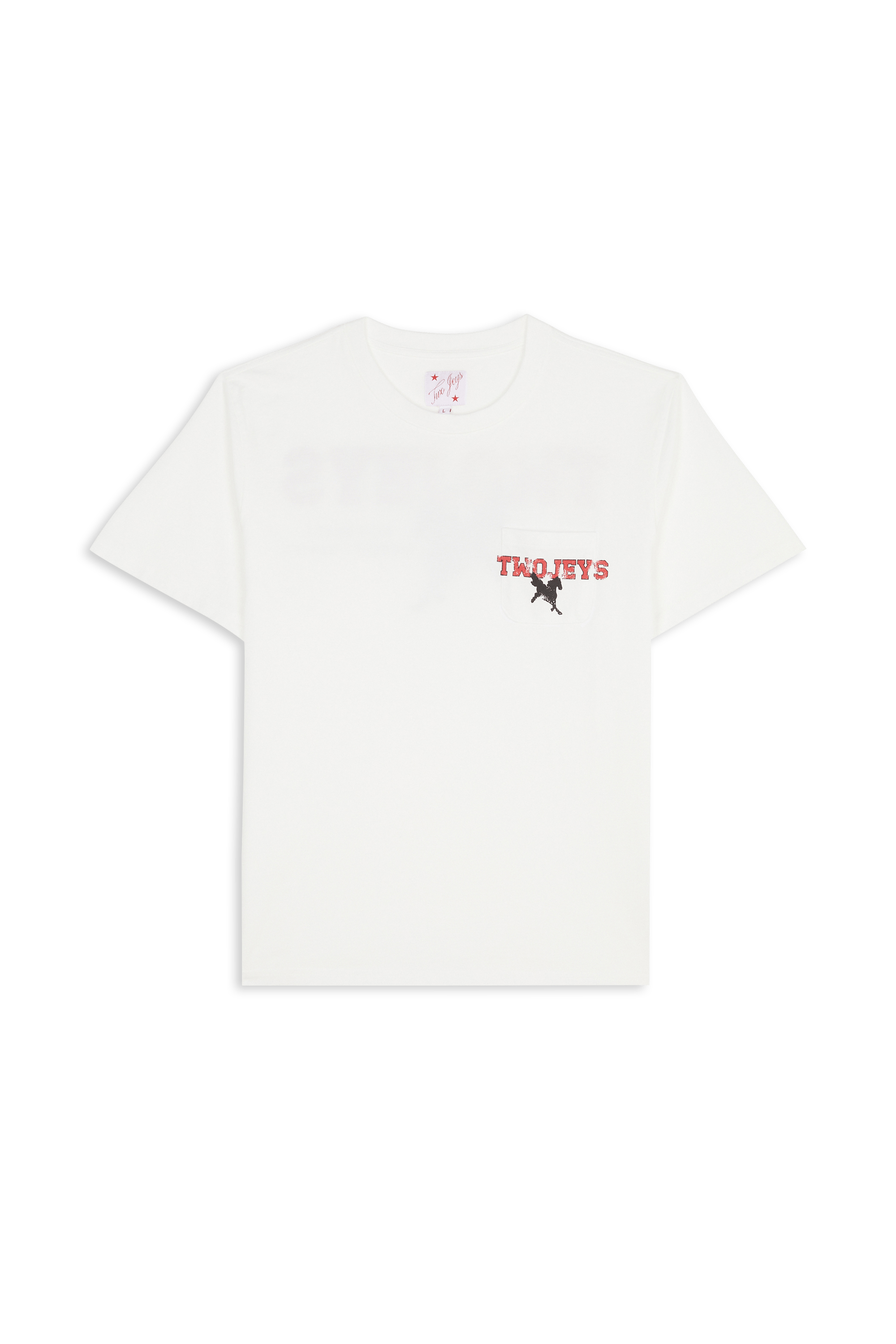 Regular-fit round-neck cotton T-shirt | White TWOJEYS Men