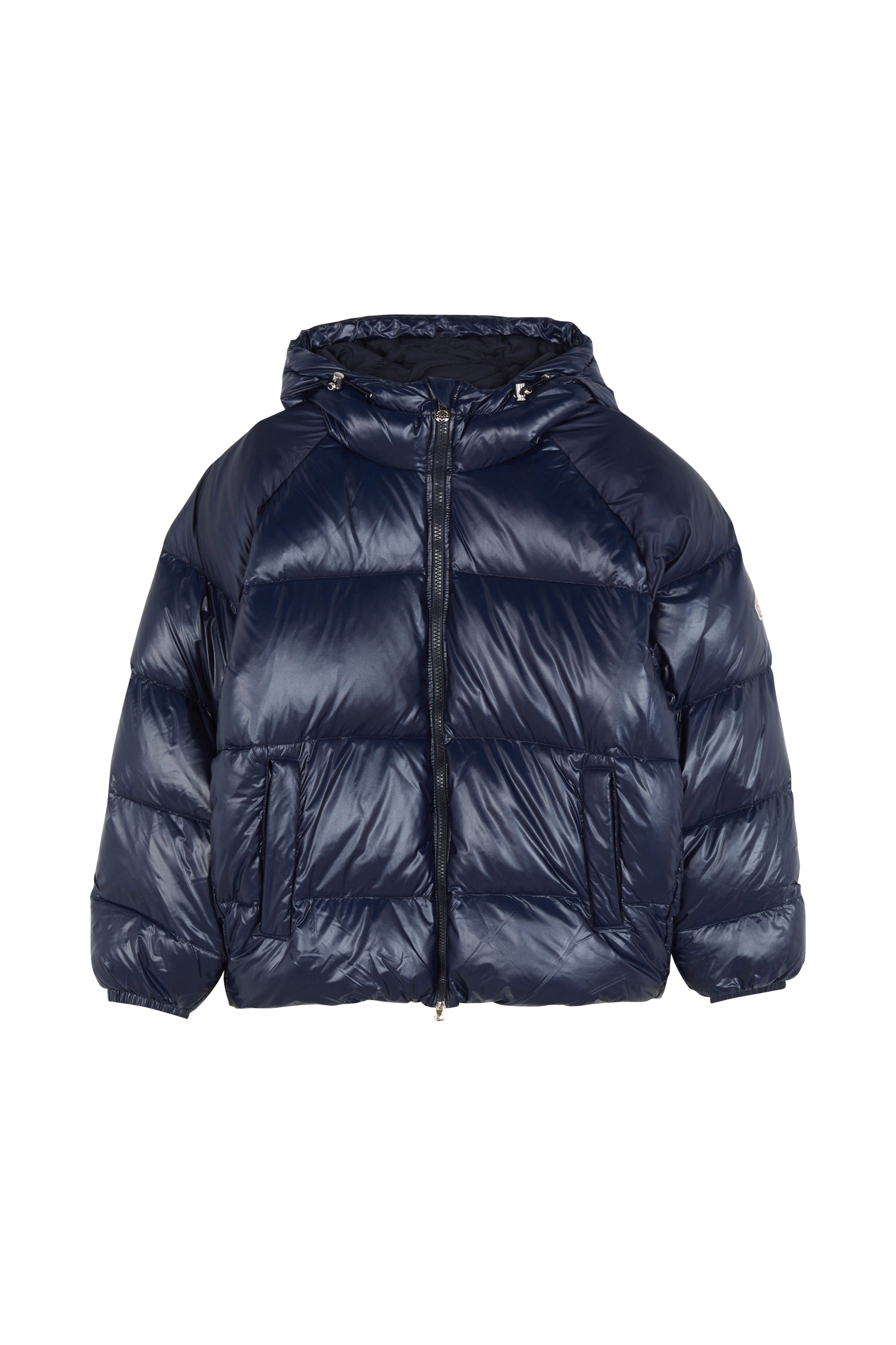 Lightweight quilted padded jacket with high neck Blue