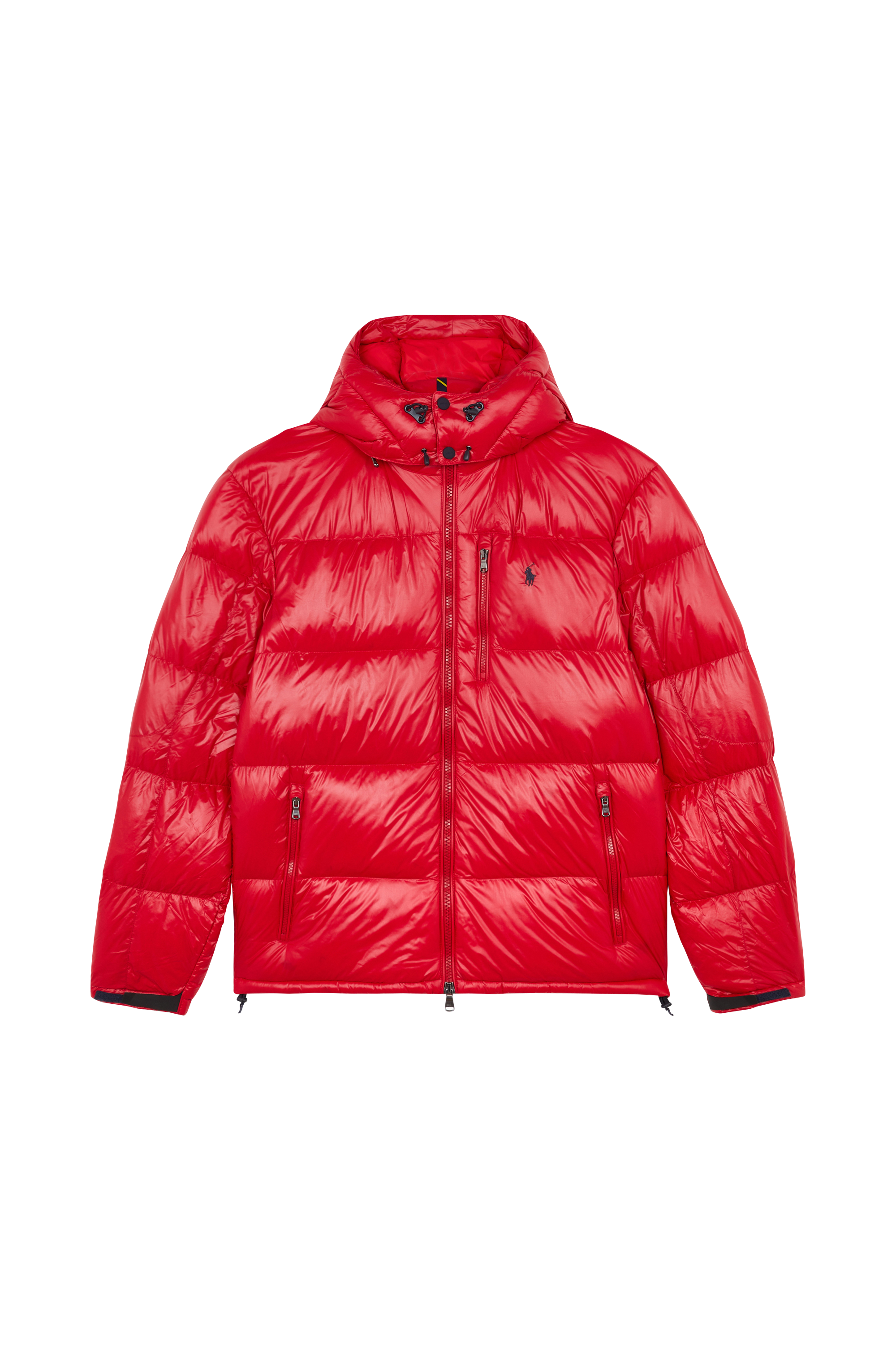 Lightweight quilted padded jacket with high neck Red