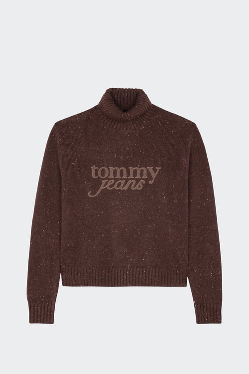 TOMMY JEANS Sweater Brown