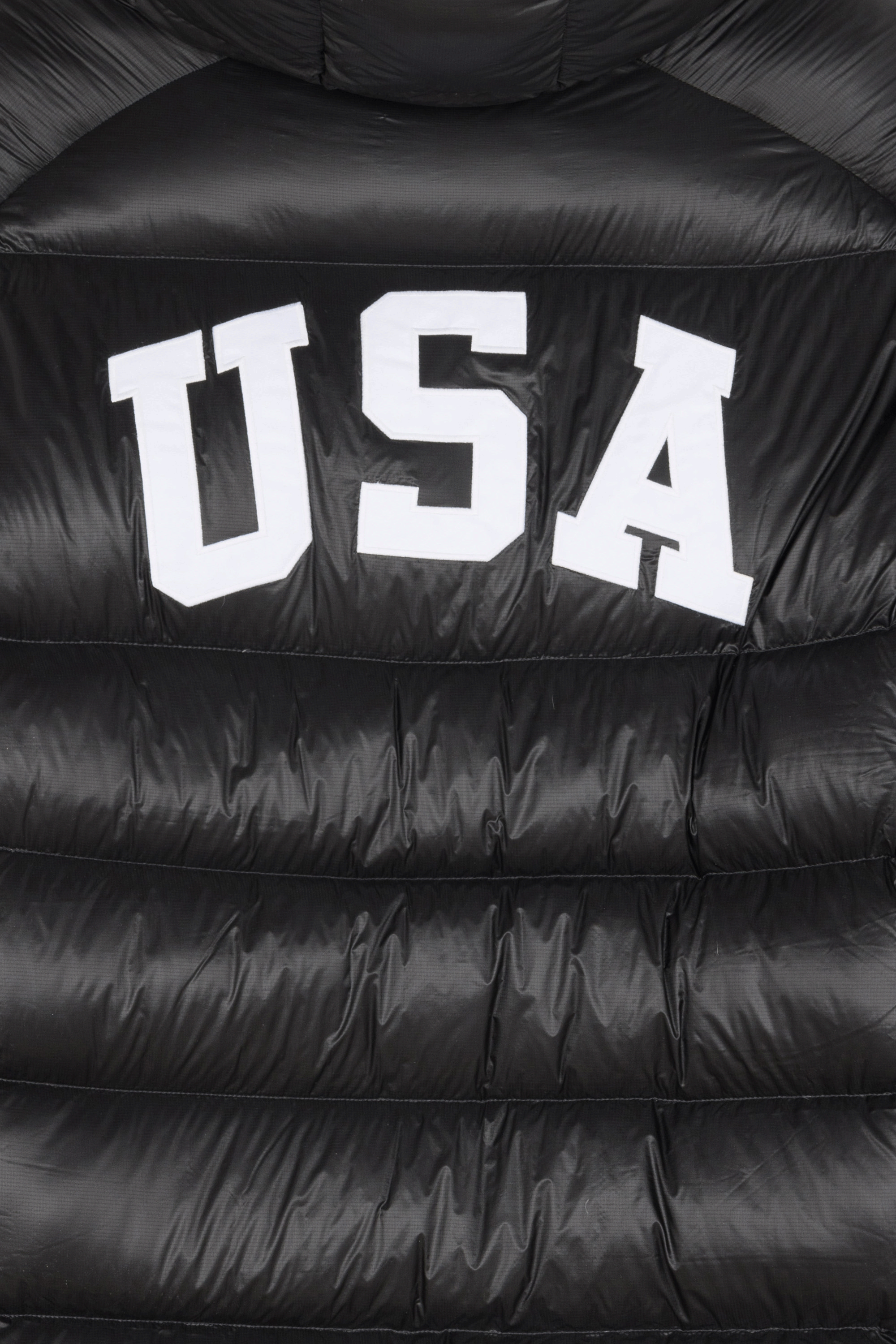 Lightweight quilted padded jacket with high neck Black