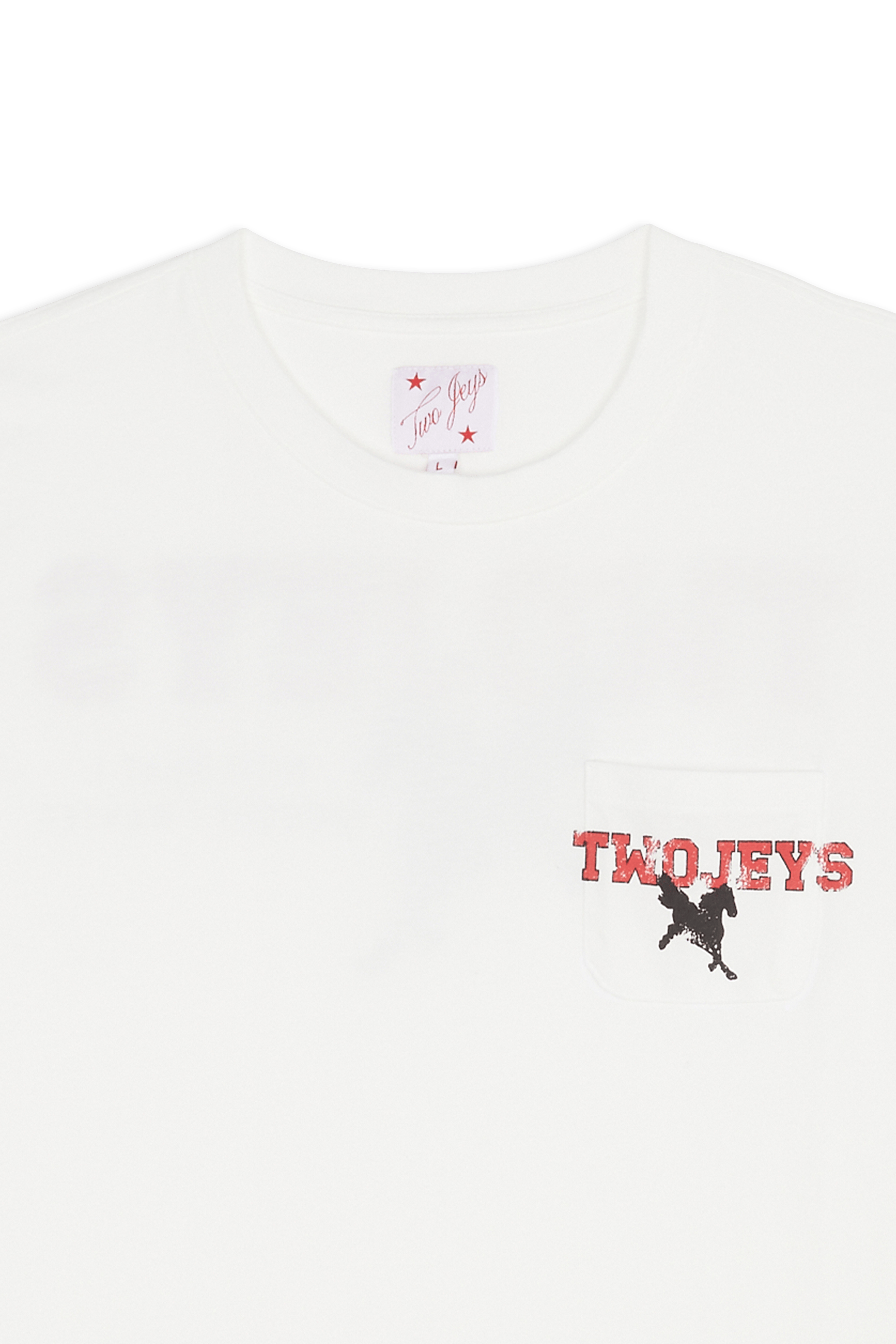 Regular-fit round-neck cotton T-shirt | White TWOJEYS Men