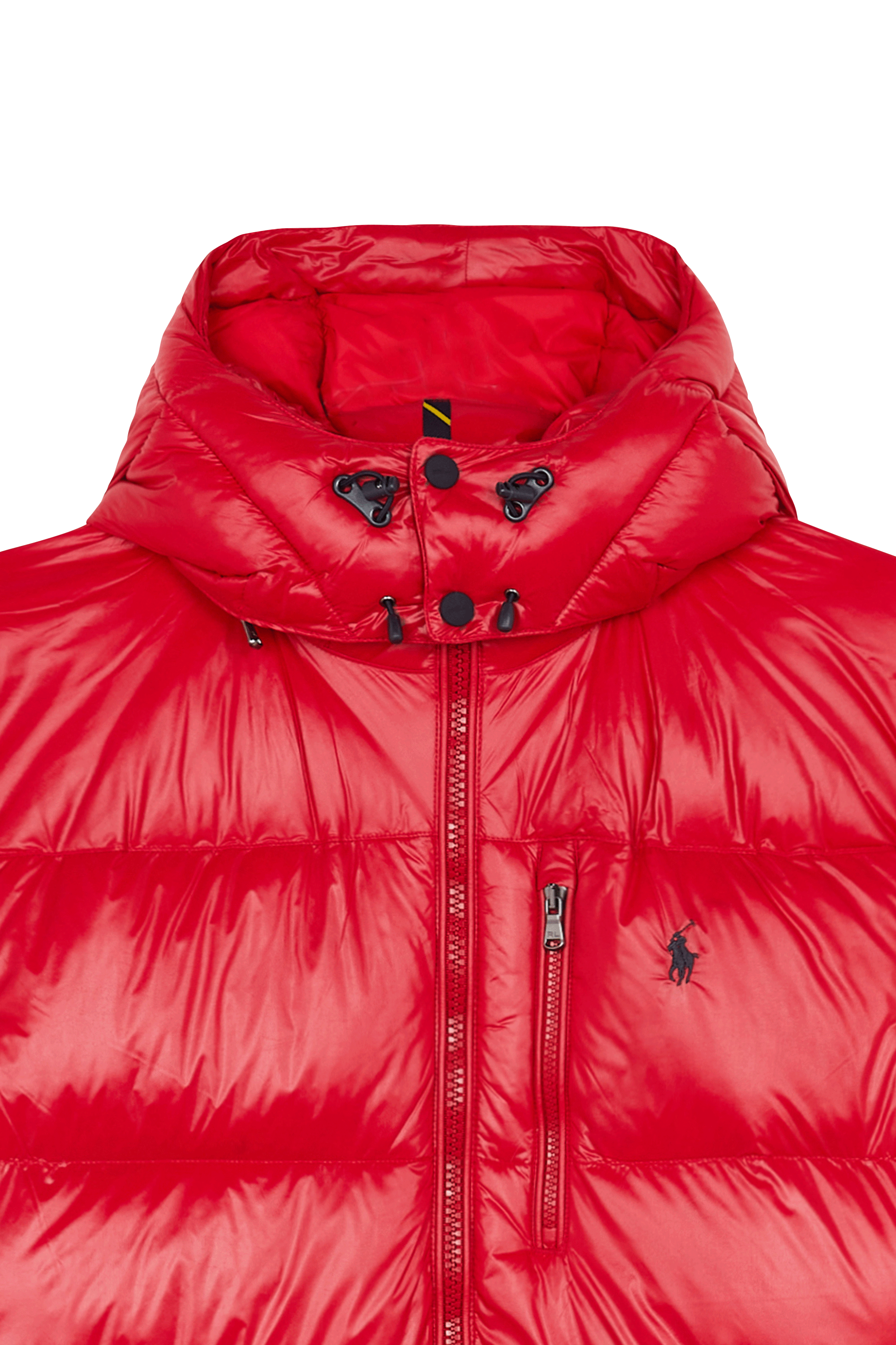 Lightweight quilted padded jacket with high neck Red