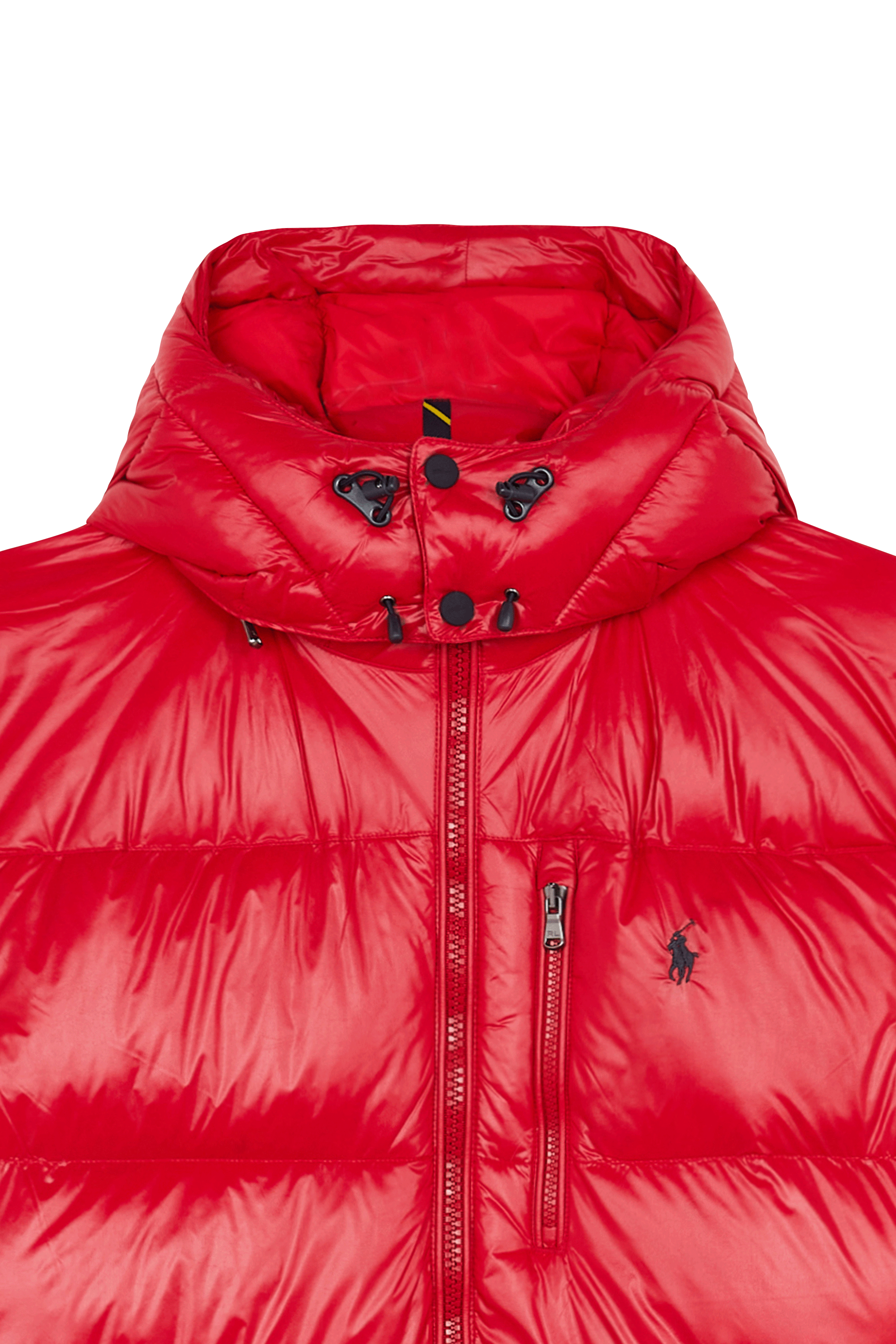 Lightweight quilted padded jacket with high neck Red