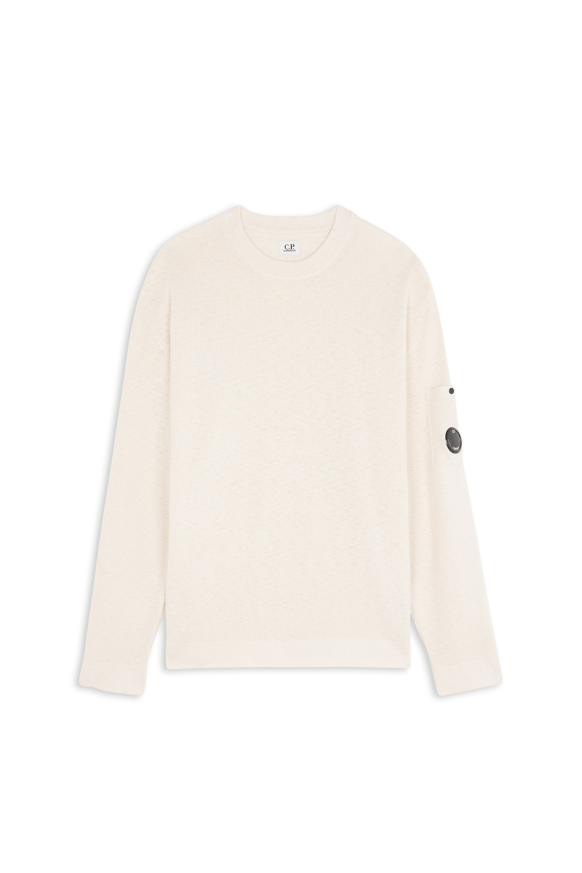 Pull COTTON/NYLON CREWNECK LENS SWEATER Frozen dew