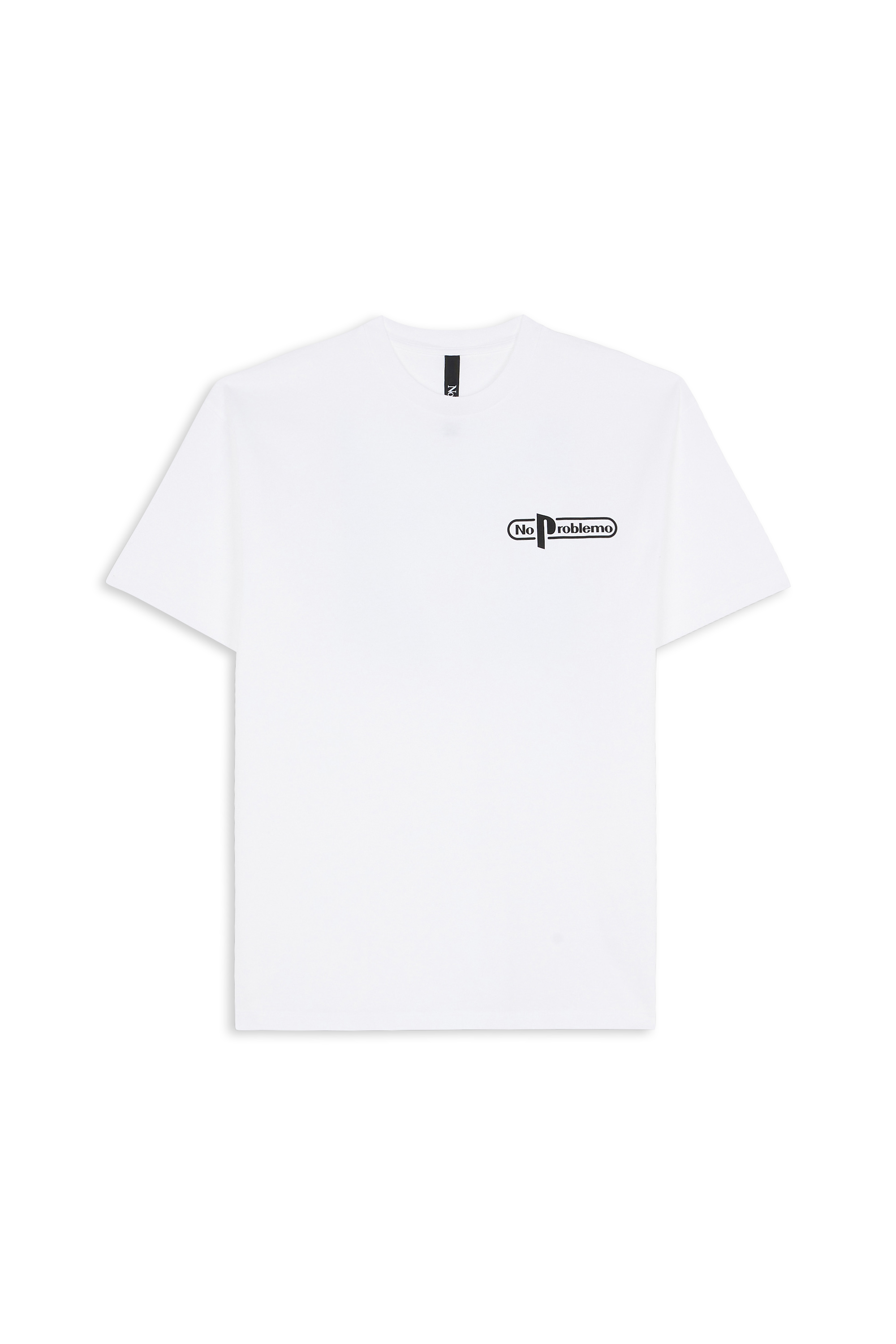 Regular-fit round-neck cotton T-shirt Black