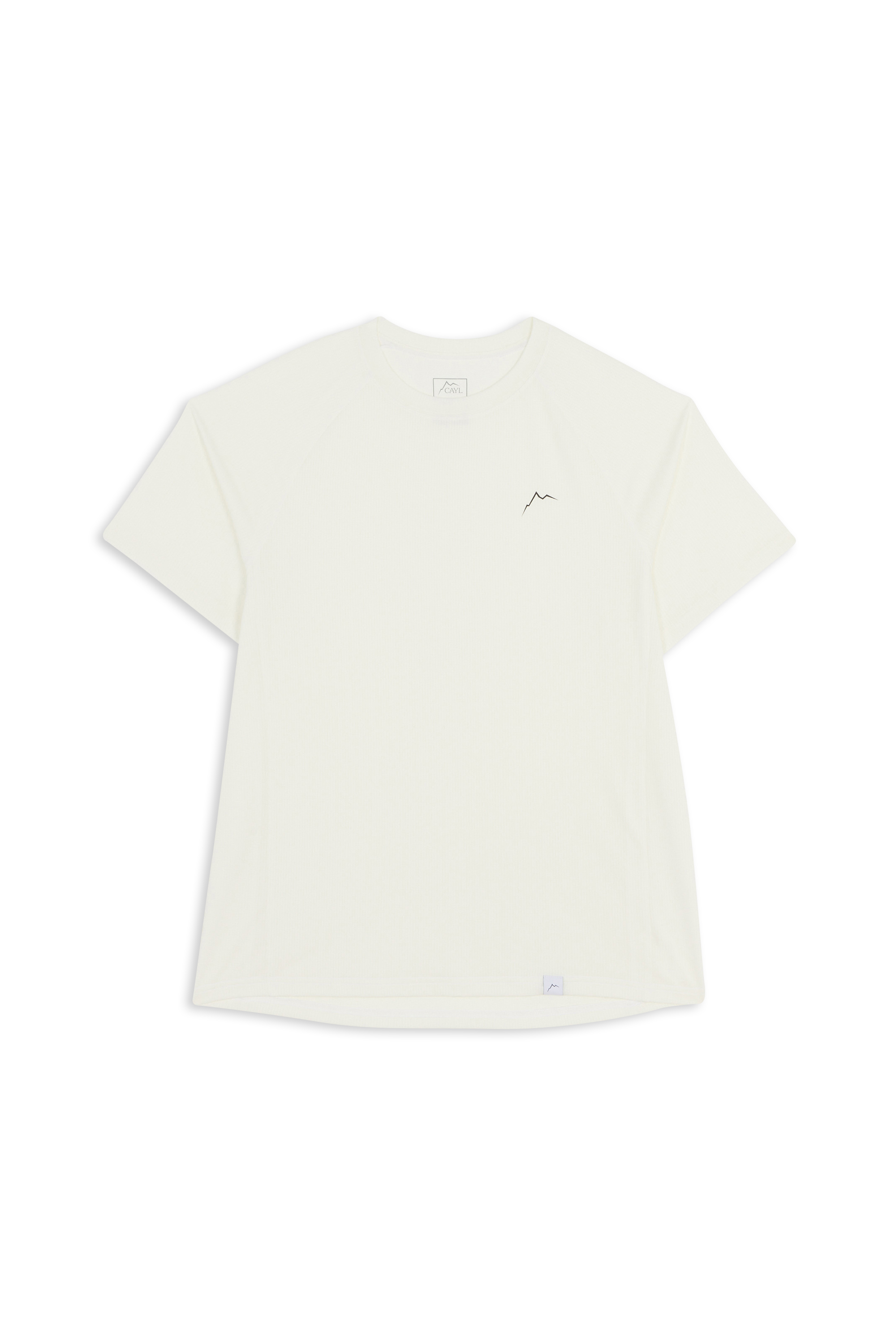 Regular-fit round-neck cotton T-shirt Beige