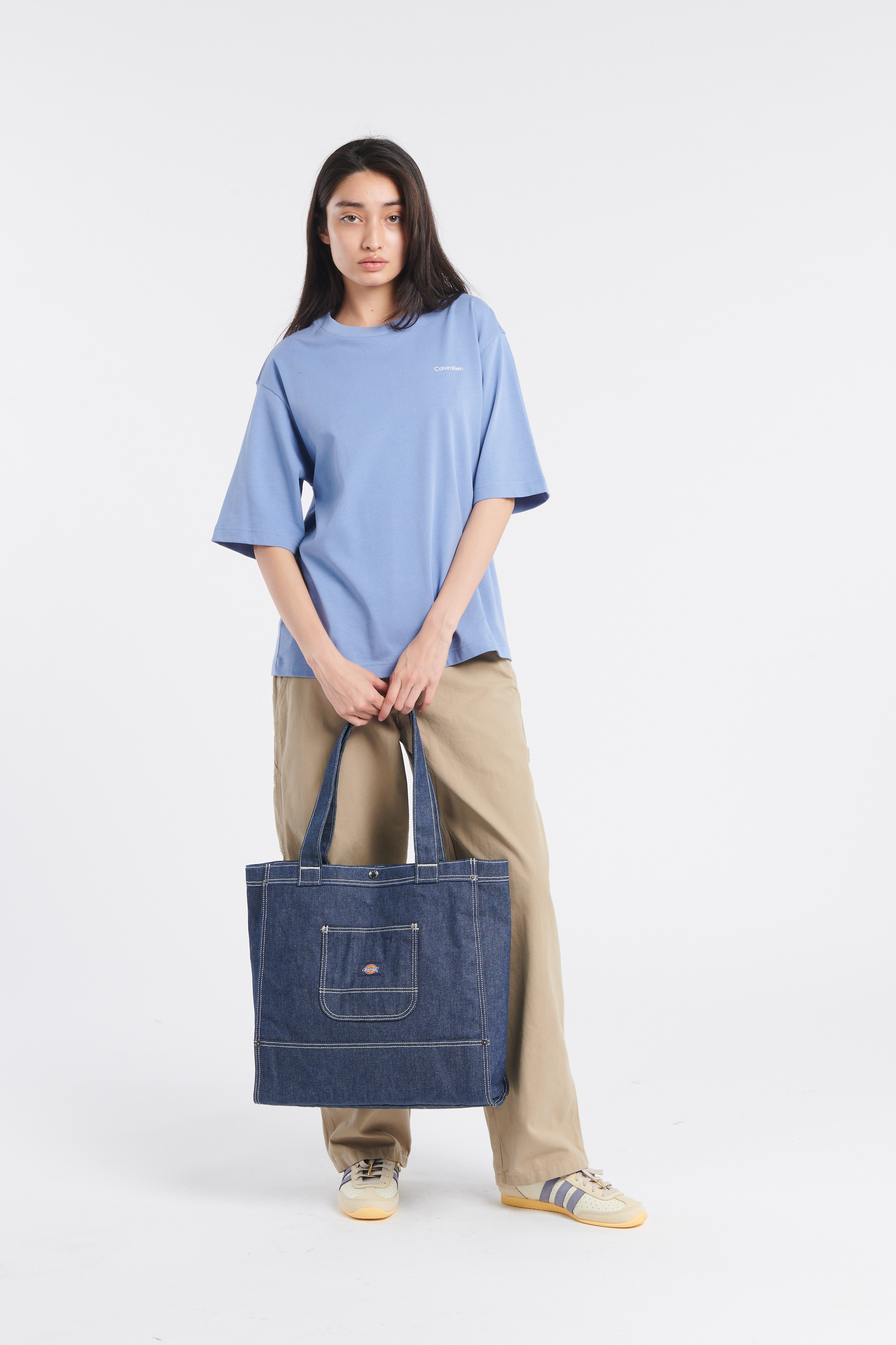 Sac shopping Bleu