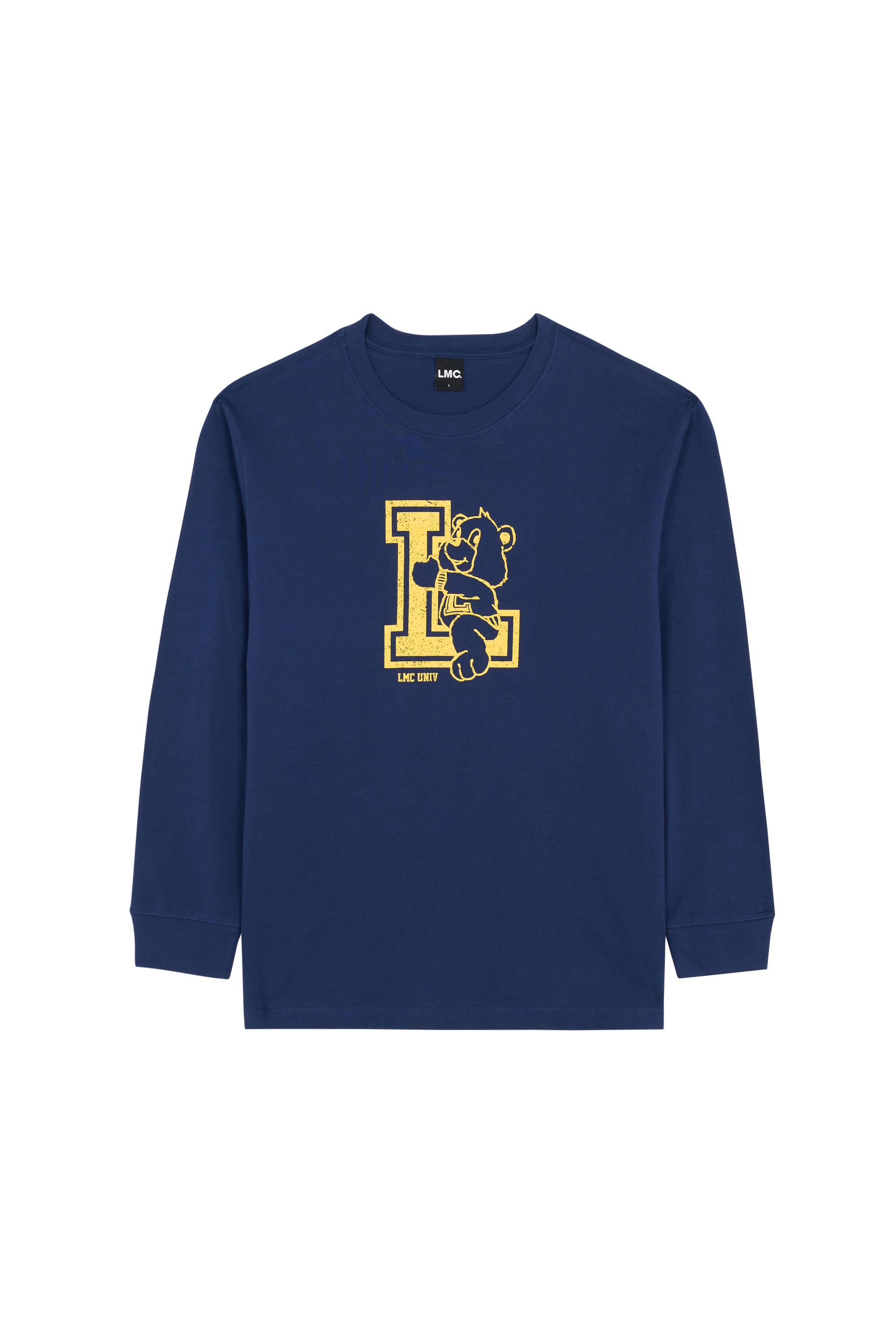 Regular-fit round-neck cotton T-shirt LOST MANAGEMENT CITIES Blue