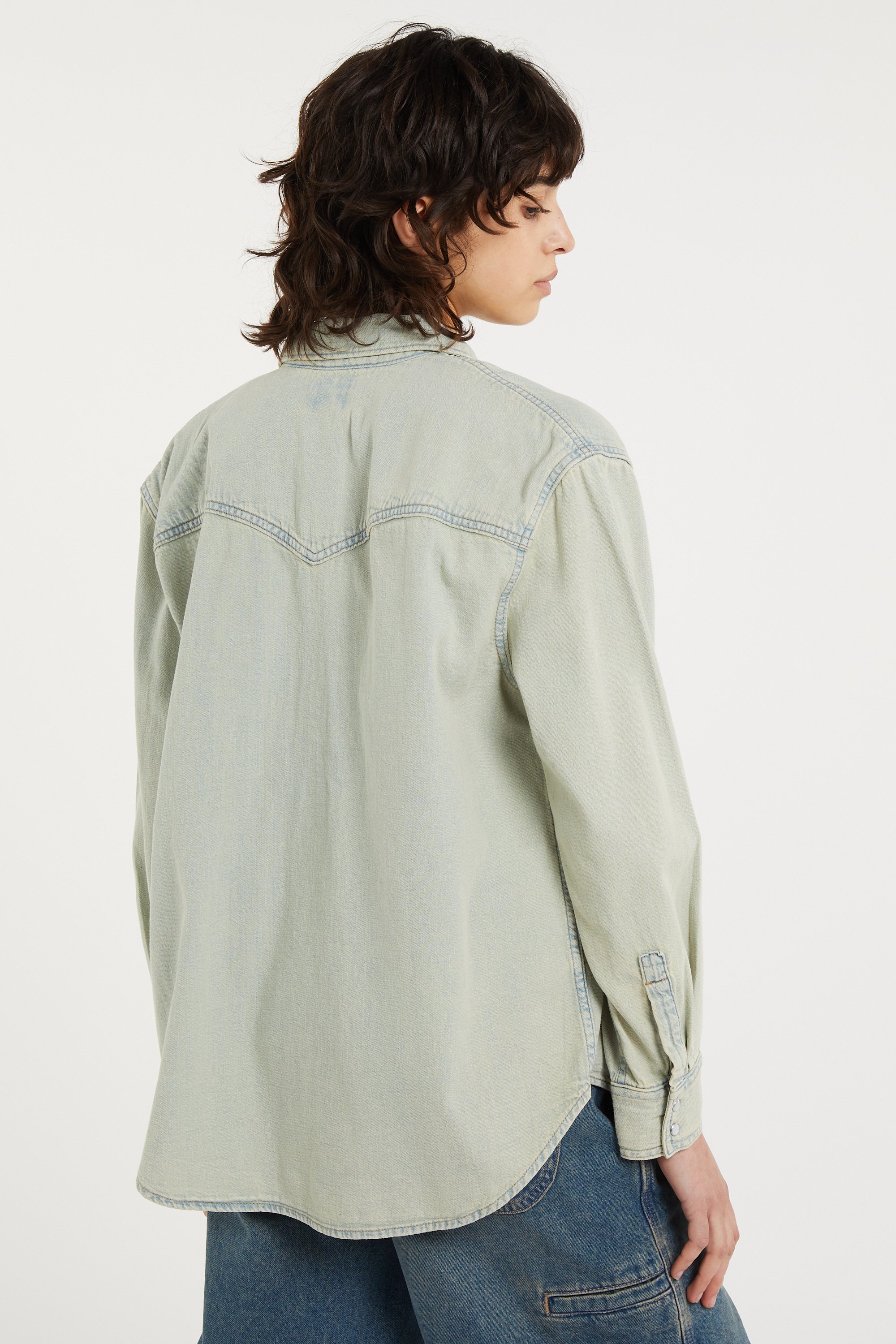 Chemise droite en jean délavé | Bleu LEVI'S Femme