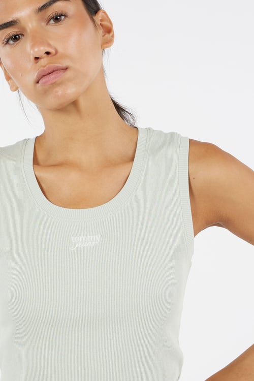 TOMMY JEANS Débardeur Vert