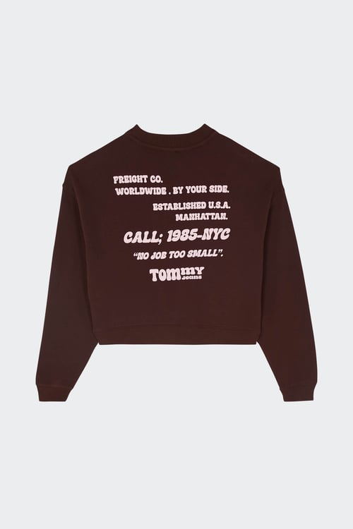 TOMMY JEANS sweatshirt Brown