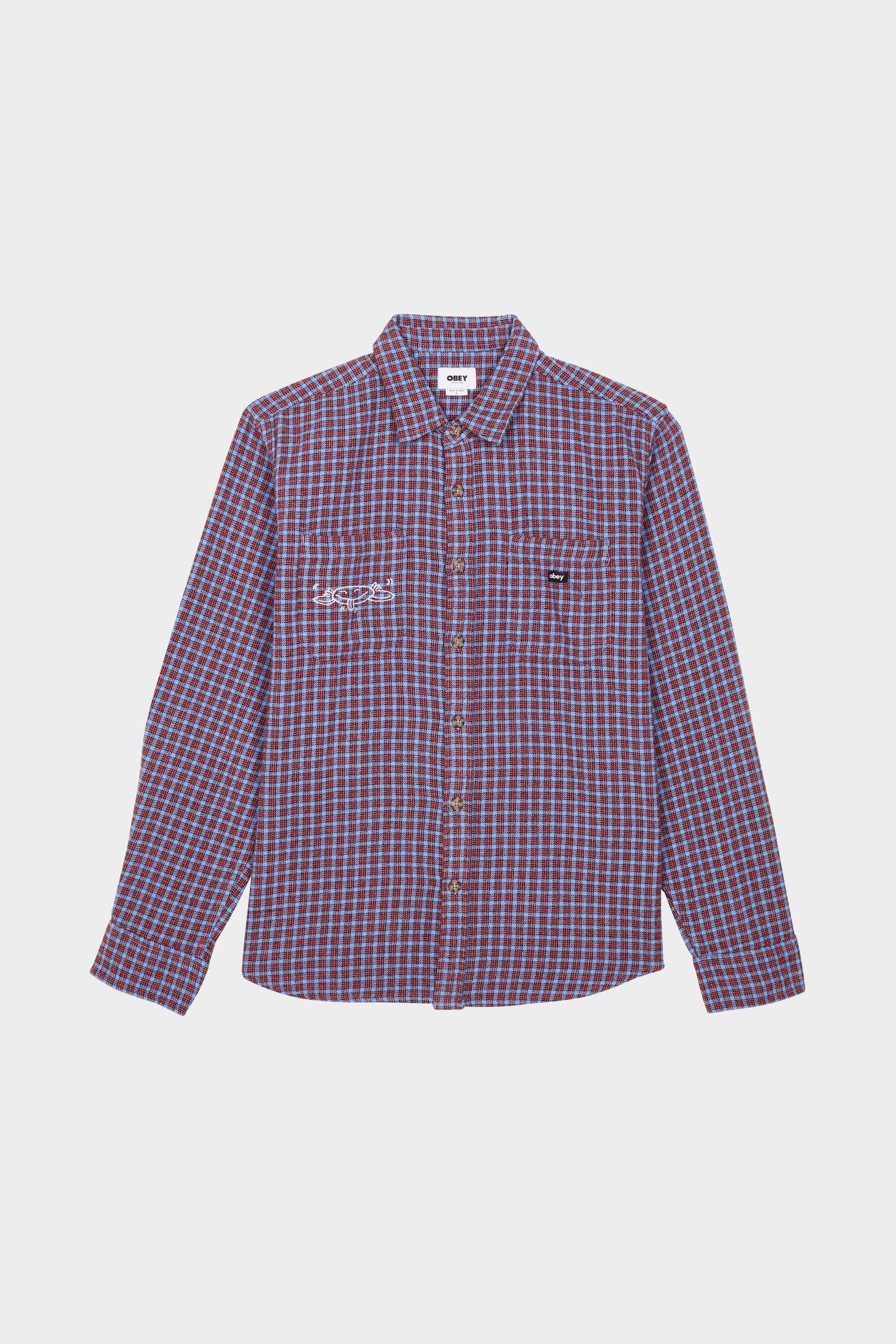 ORGANIC COTTON SHIRT | Purple by OBEY ORGANIC COTTON SHIRT Purple