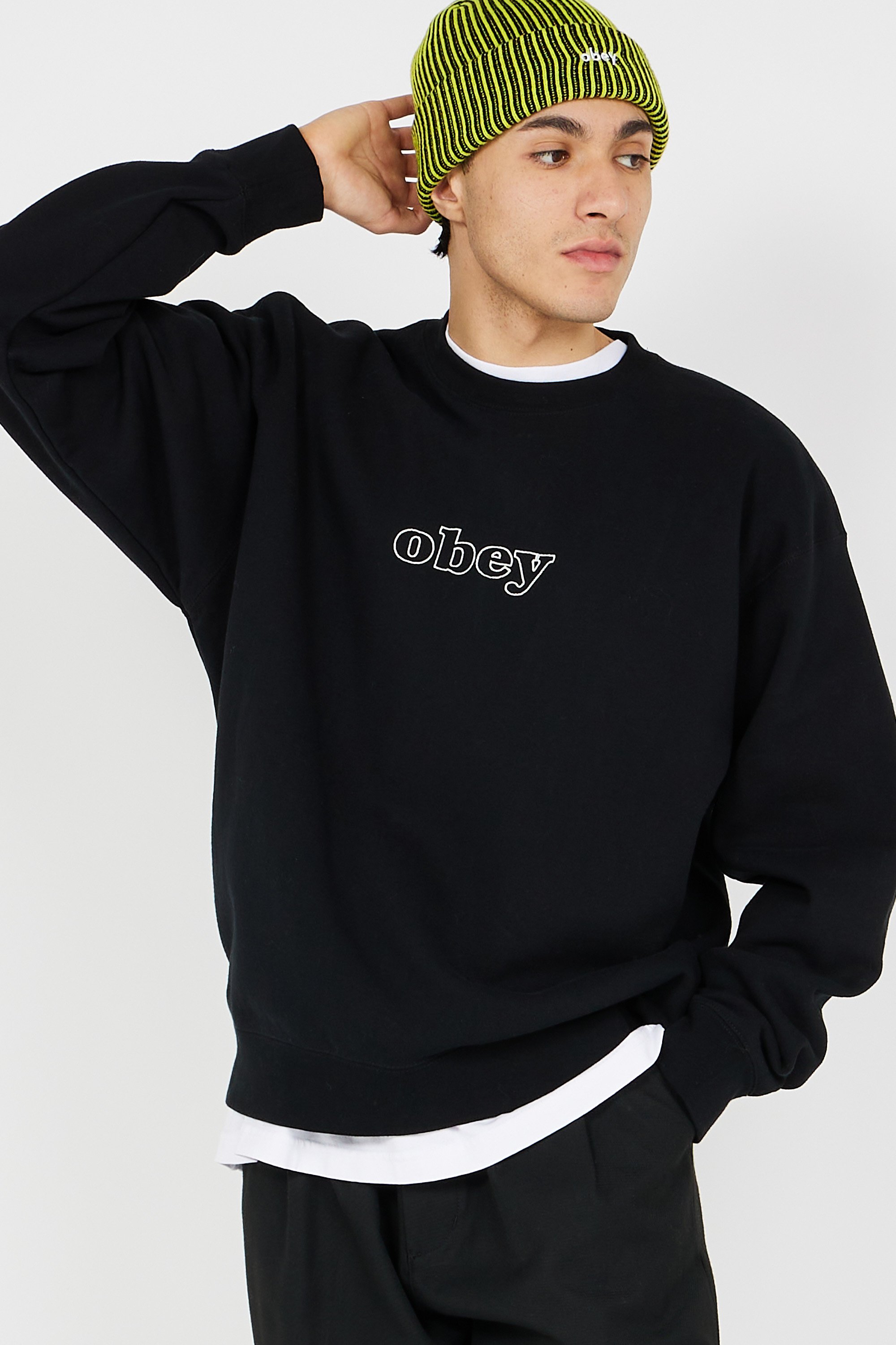 sweatshirt | Black by OBEY sweatshirt Black