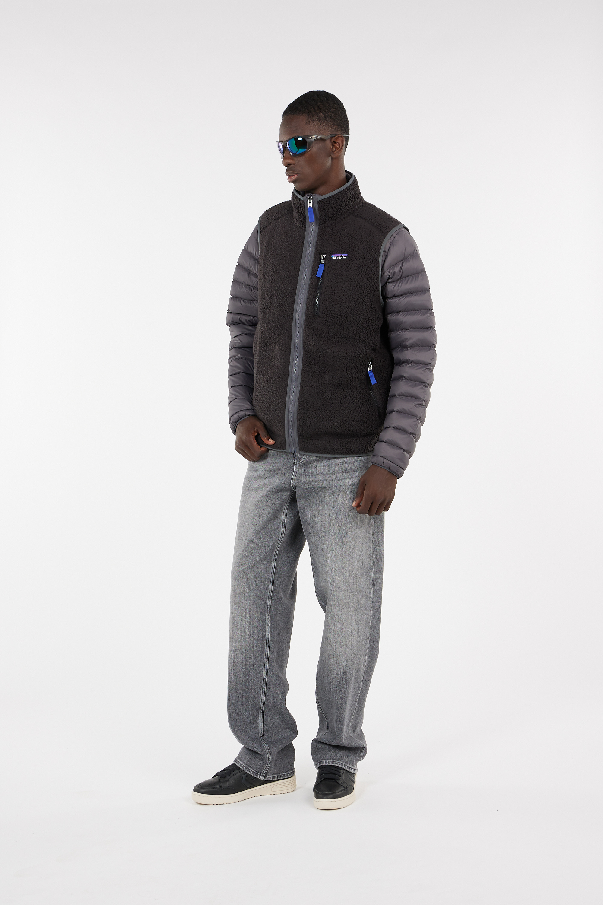 Sleeveless fleece Black