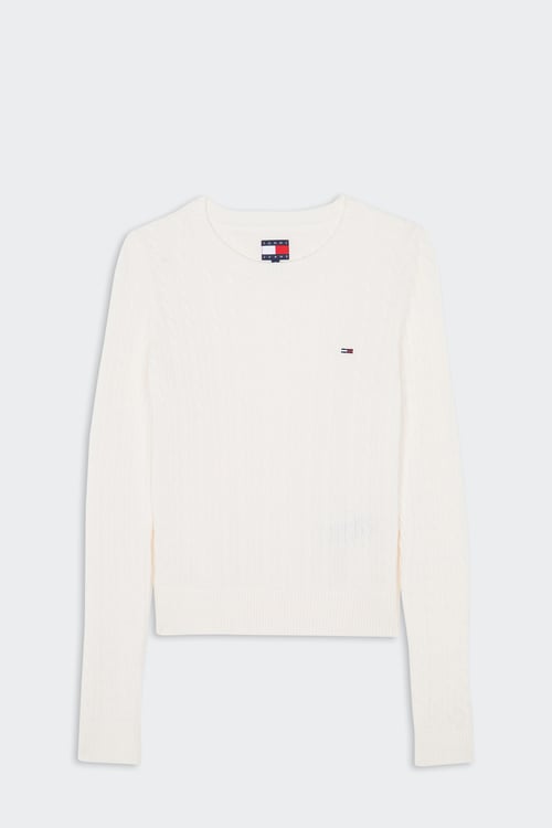 TOMMY JEANS Sweater White