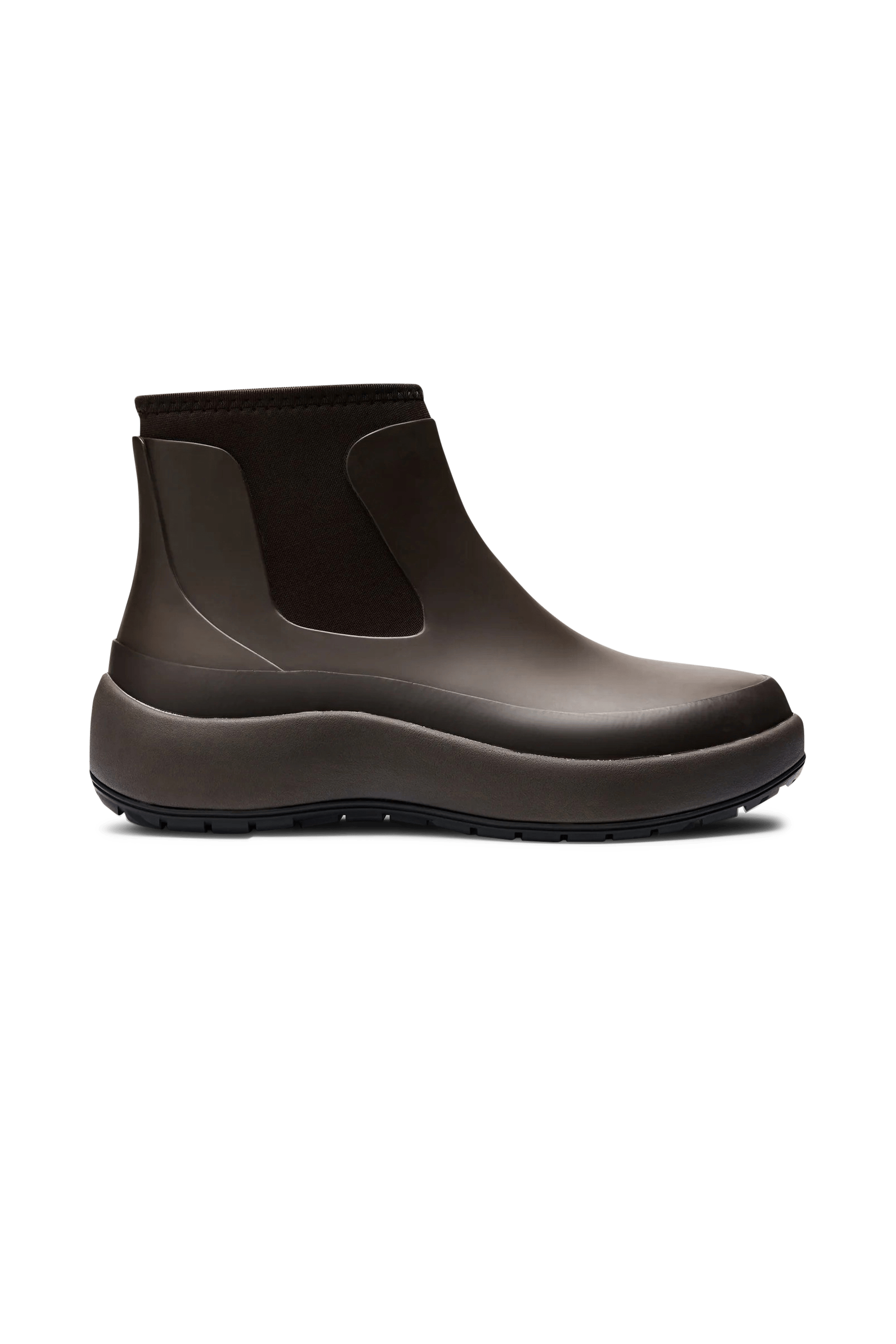Lace-up leather mid-calf boots RAINS Brown