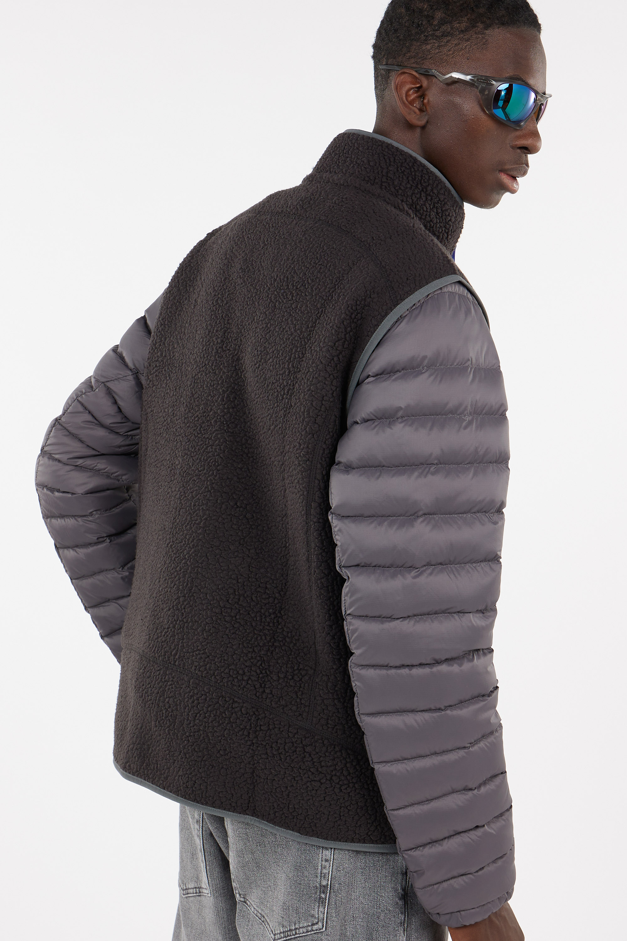 Sleeveless fleece Black