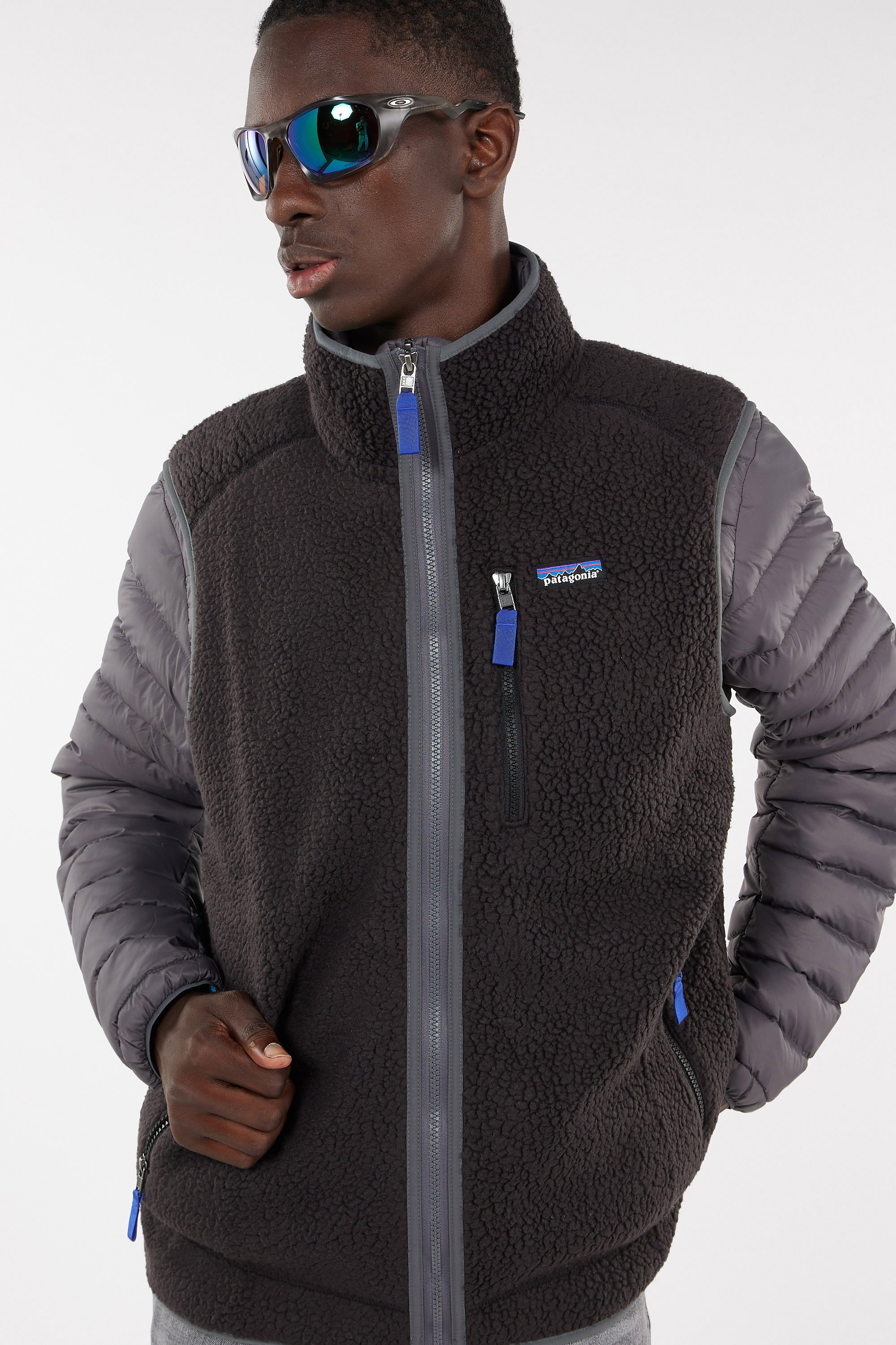 Sleeveless fleece Black