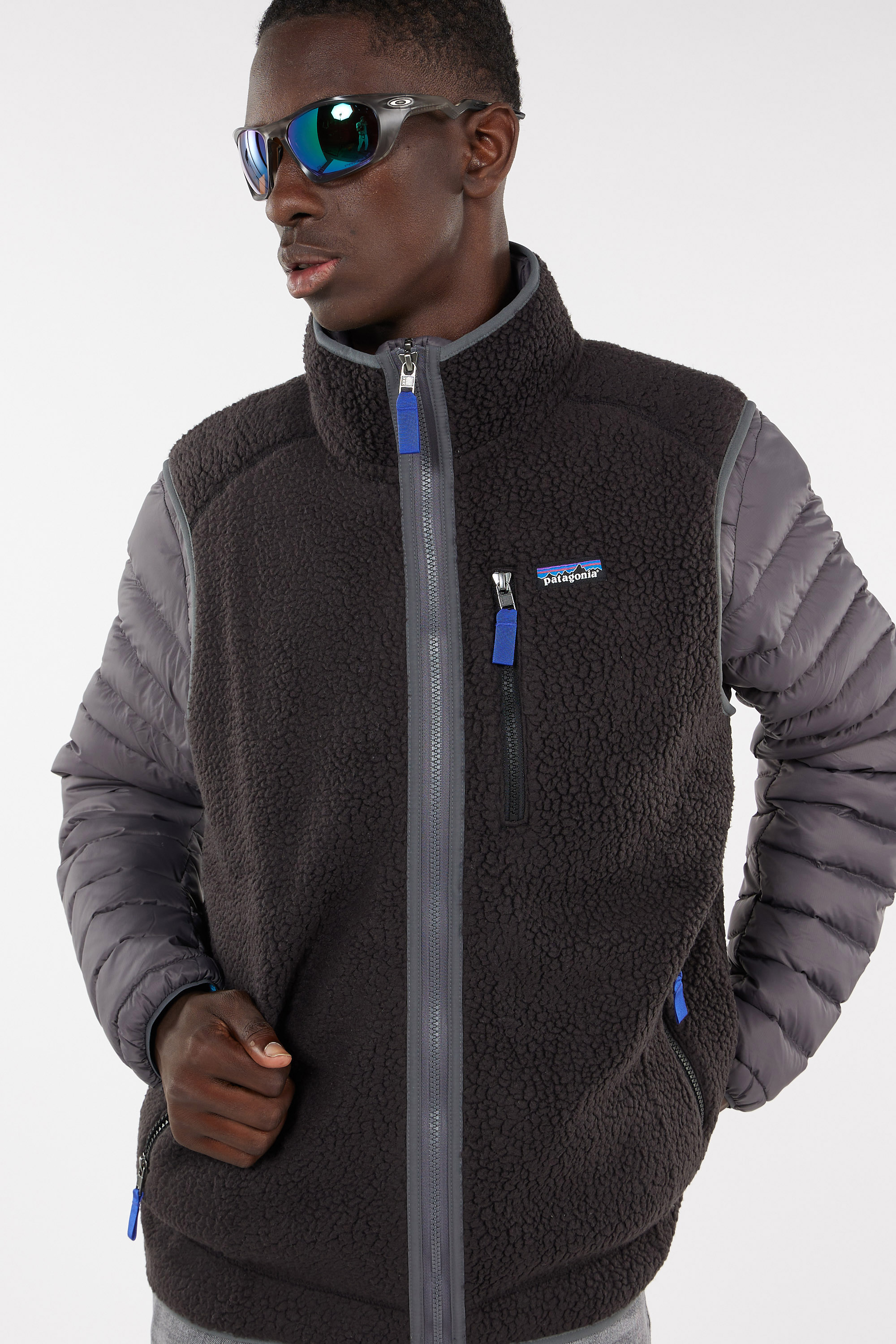 Sleeveless fleece Black