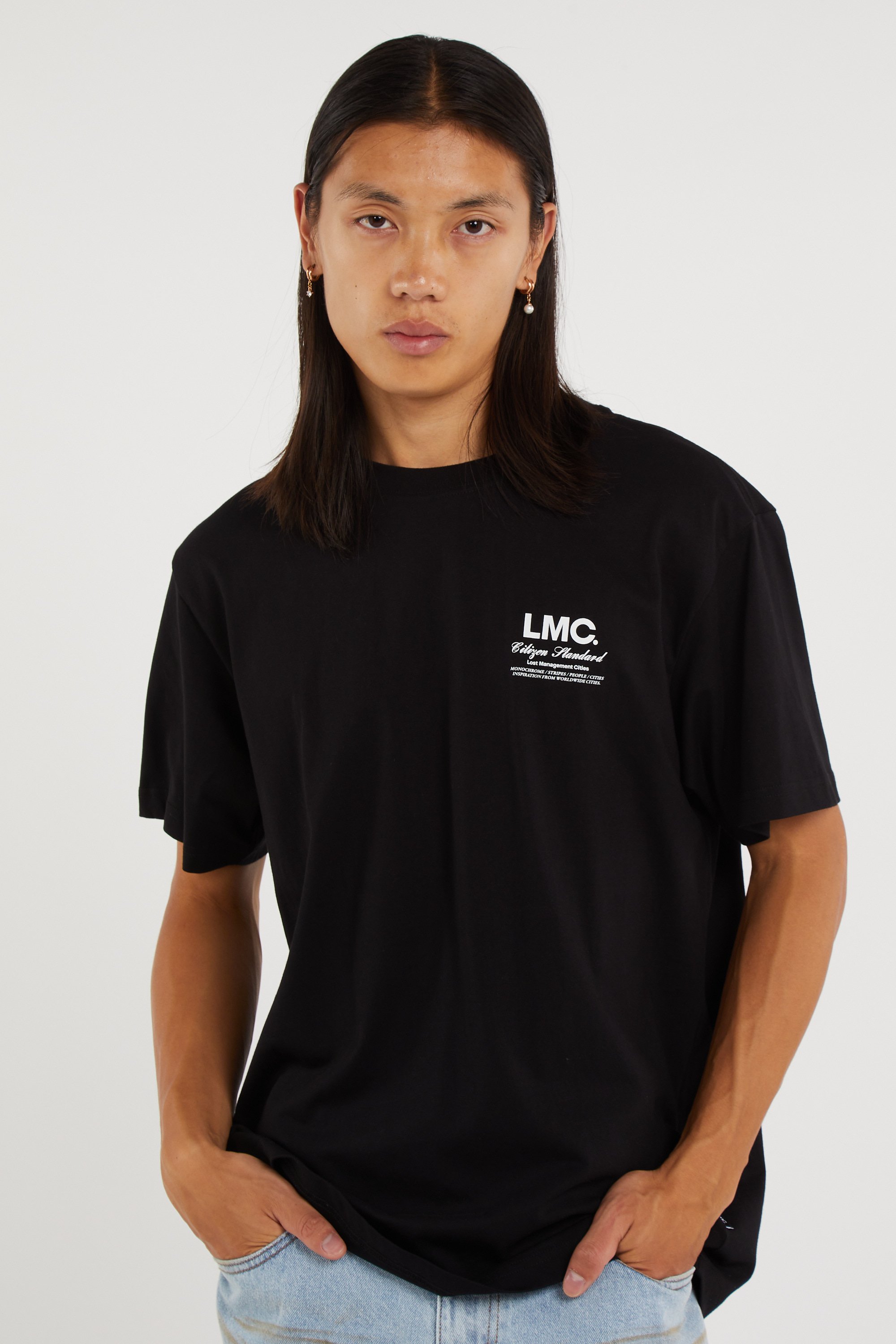 T-shirt | Noir LOST MANAGEMENT CITIES Homme