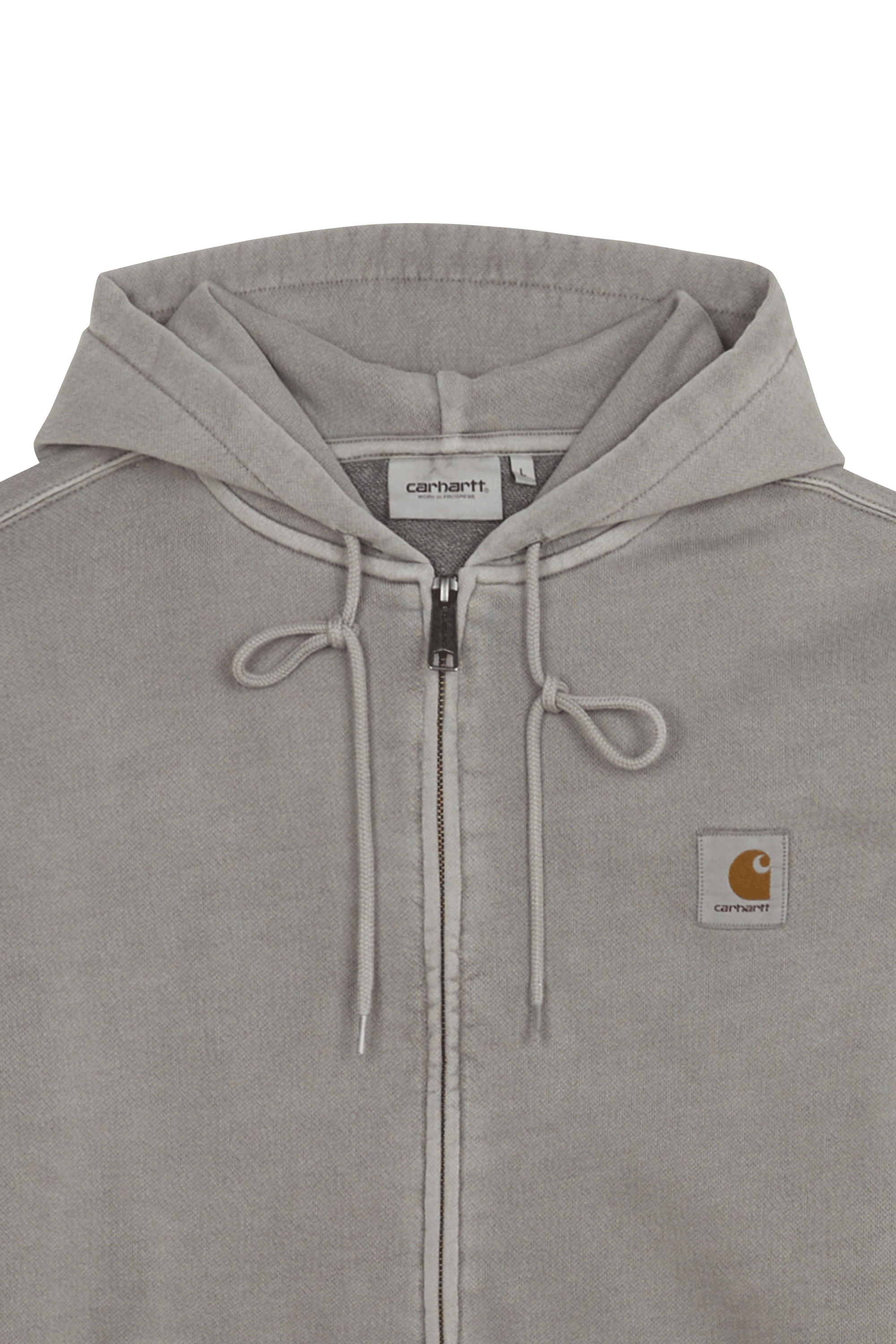 Zippered hoodie Grey